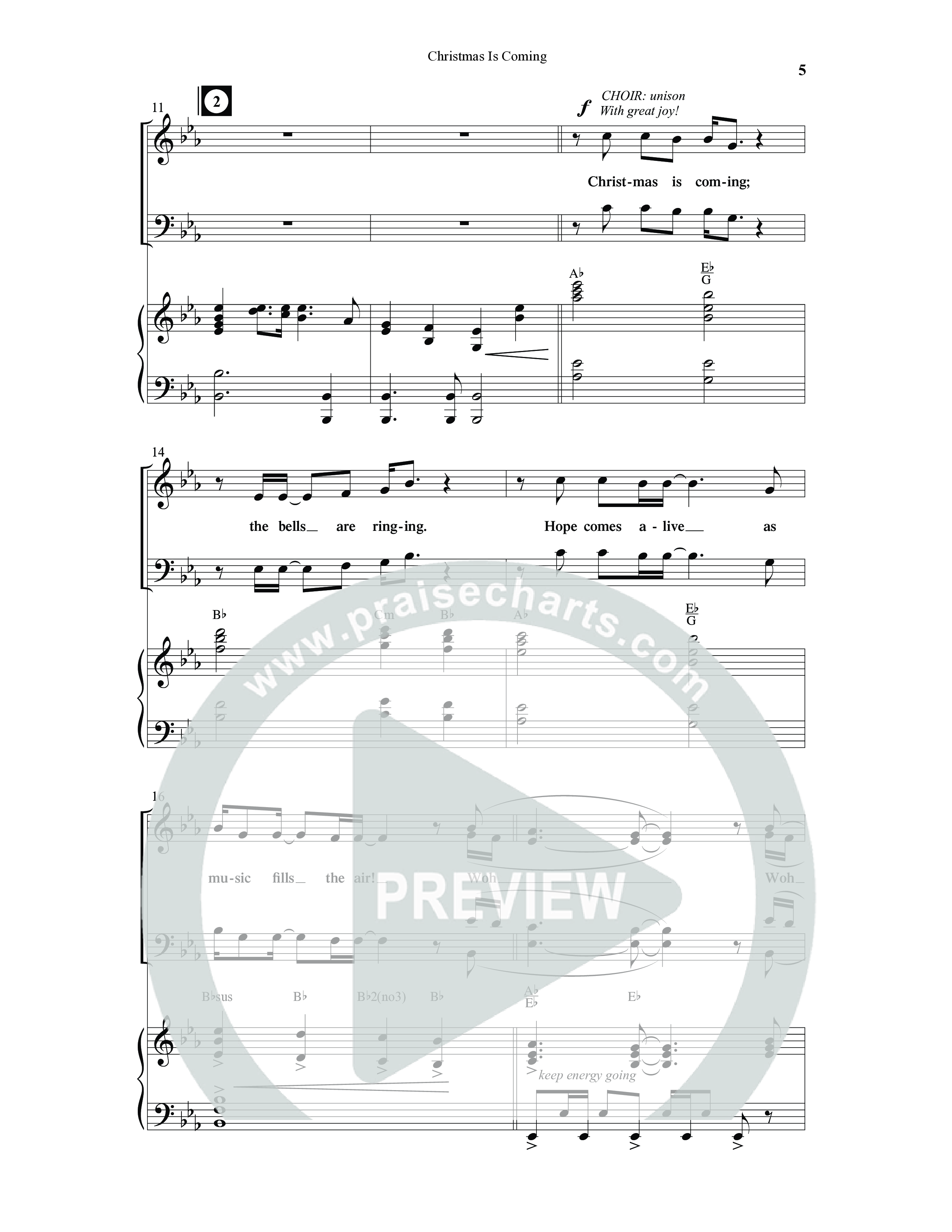 Christmas Is Coming (10 Song Choral Collection) Song 1 (Piano SATB) (Word Music Choral / Arr. Gary Rhodes)