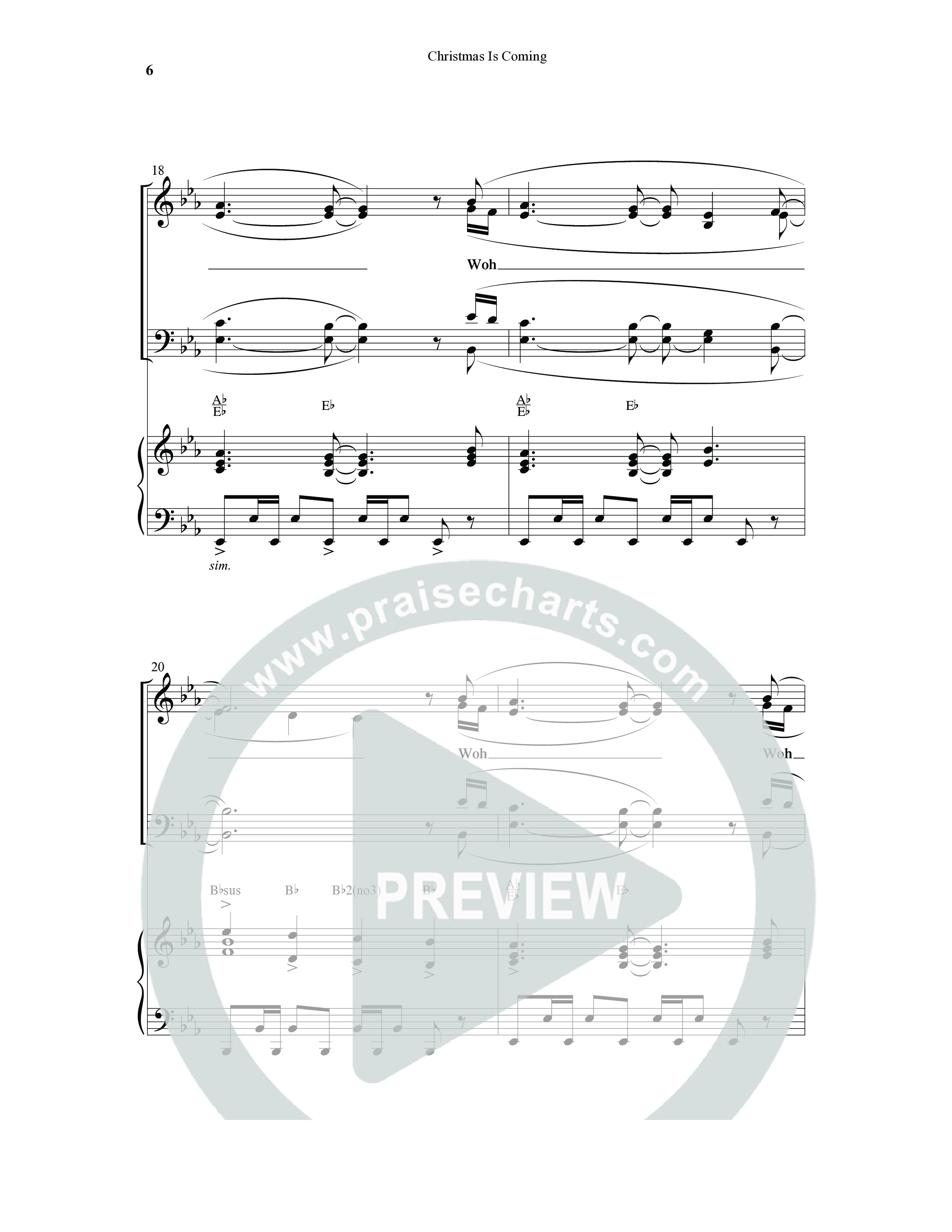 Christmas Is Coming (10 Song Choral Collection) Song 1 (Piano SATB) (Word Music Choral / Arr. Gary Rhodes)