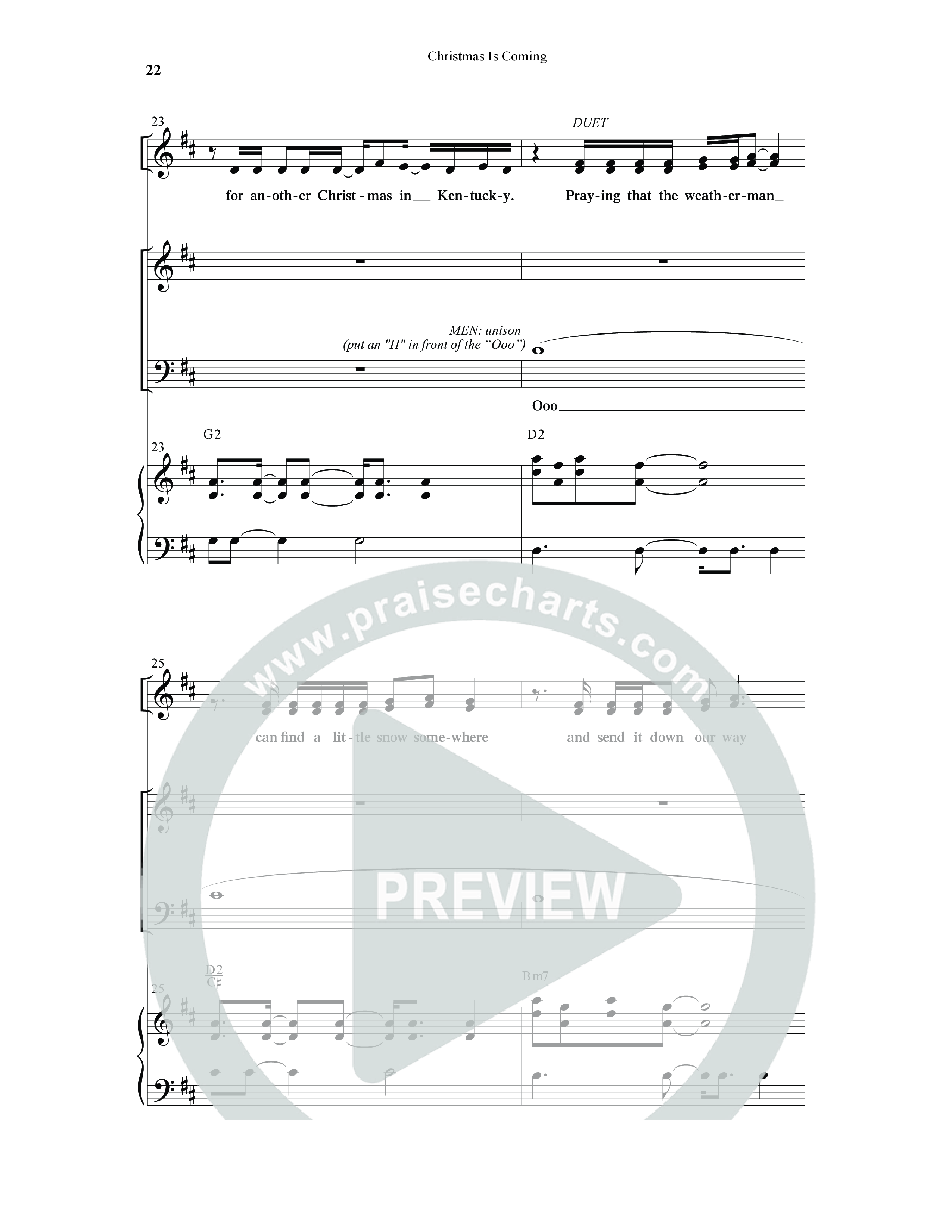 Christmas Is Coming (10 Song Choral Collection) Song 2 (Piano SATB) (Word Music Choral / Arr. Gary Rhodes)