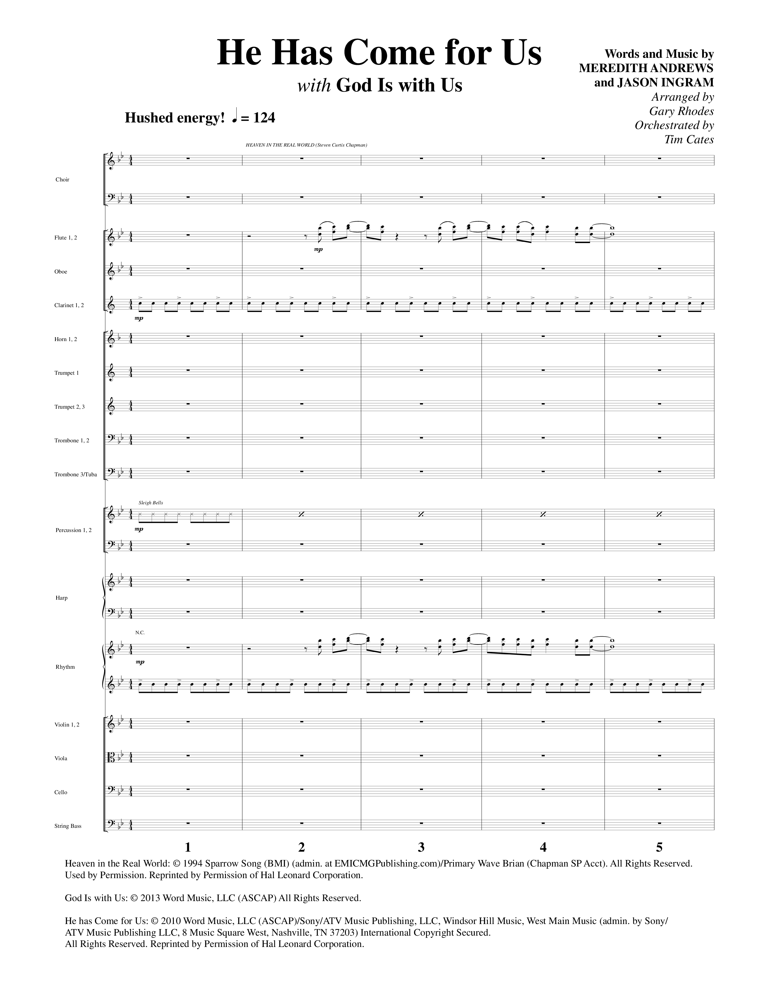 Christmas Is Coming (10 Song Choral Collection) Song 3 (Orchestration) (Word Music Choral / Arr. Gary Rhodes)