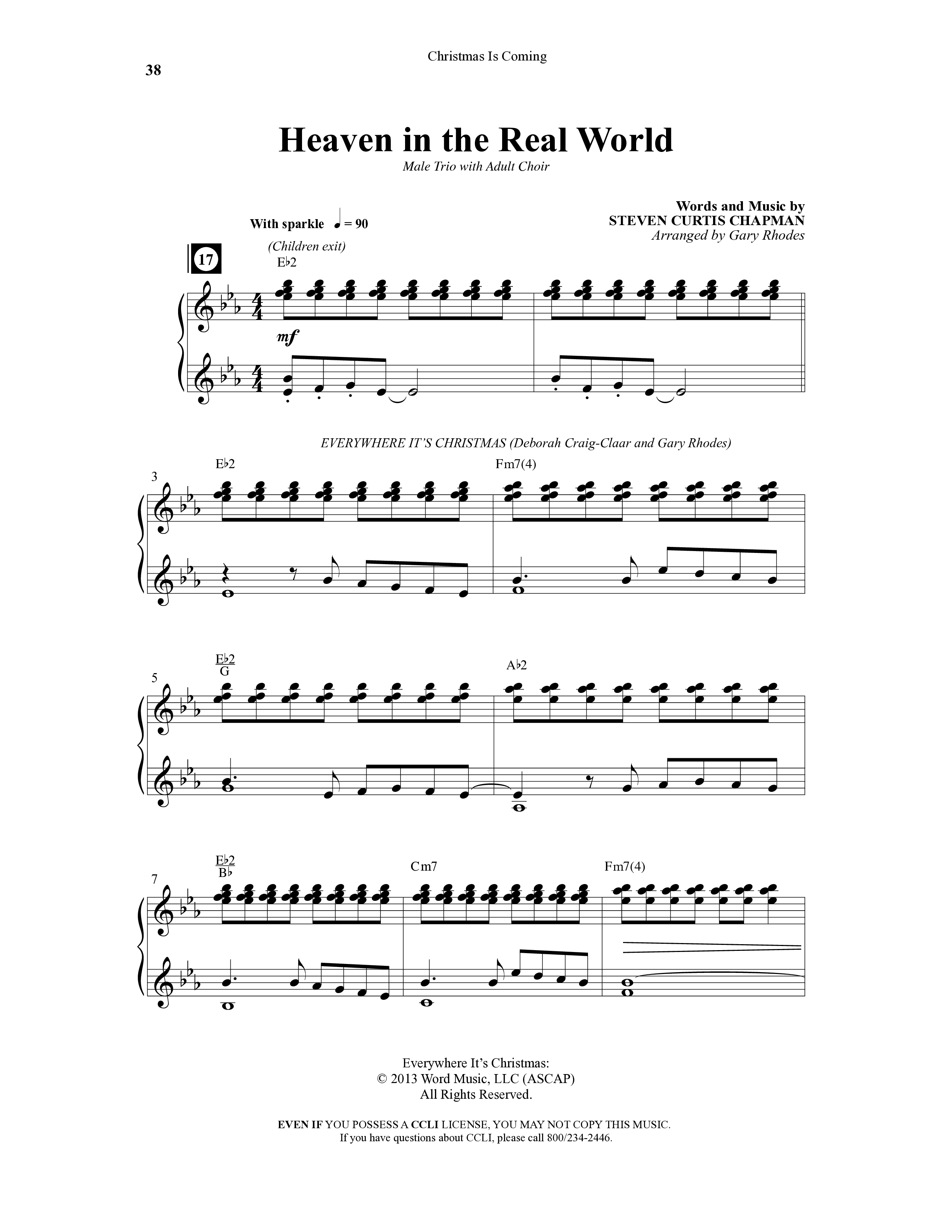 Christmas Is Coming (10 Song Choral Collection) Song 3 (Piano SATB) (Word Music Choral / Arr. Gary Rhodes)