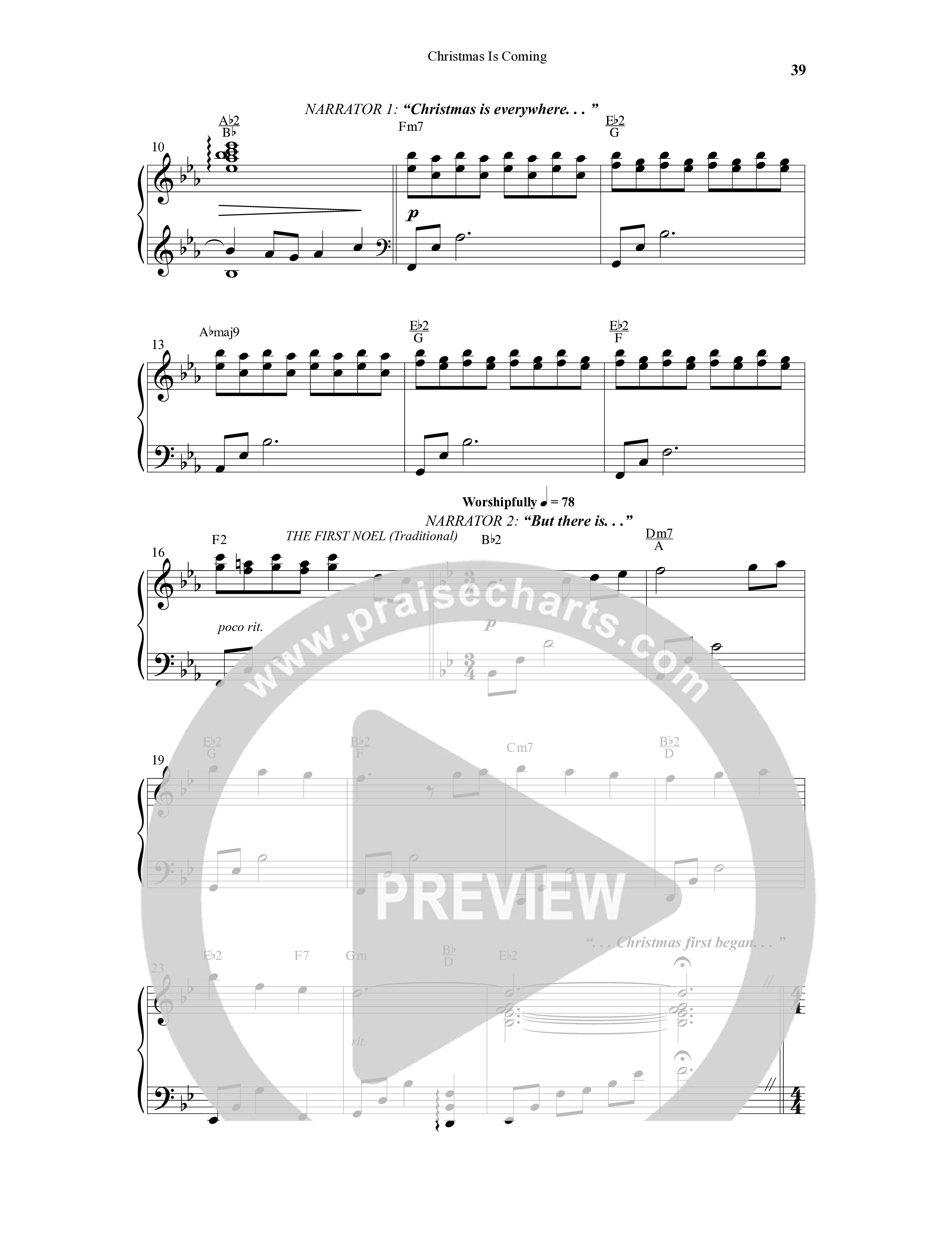 Christmas Is Coming (10 Song Choral Collection) Song 3 (Piano SATB) (Word Music Choral / Arr. Gary Rhodes)