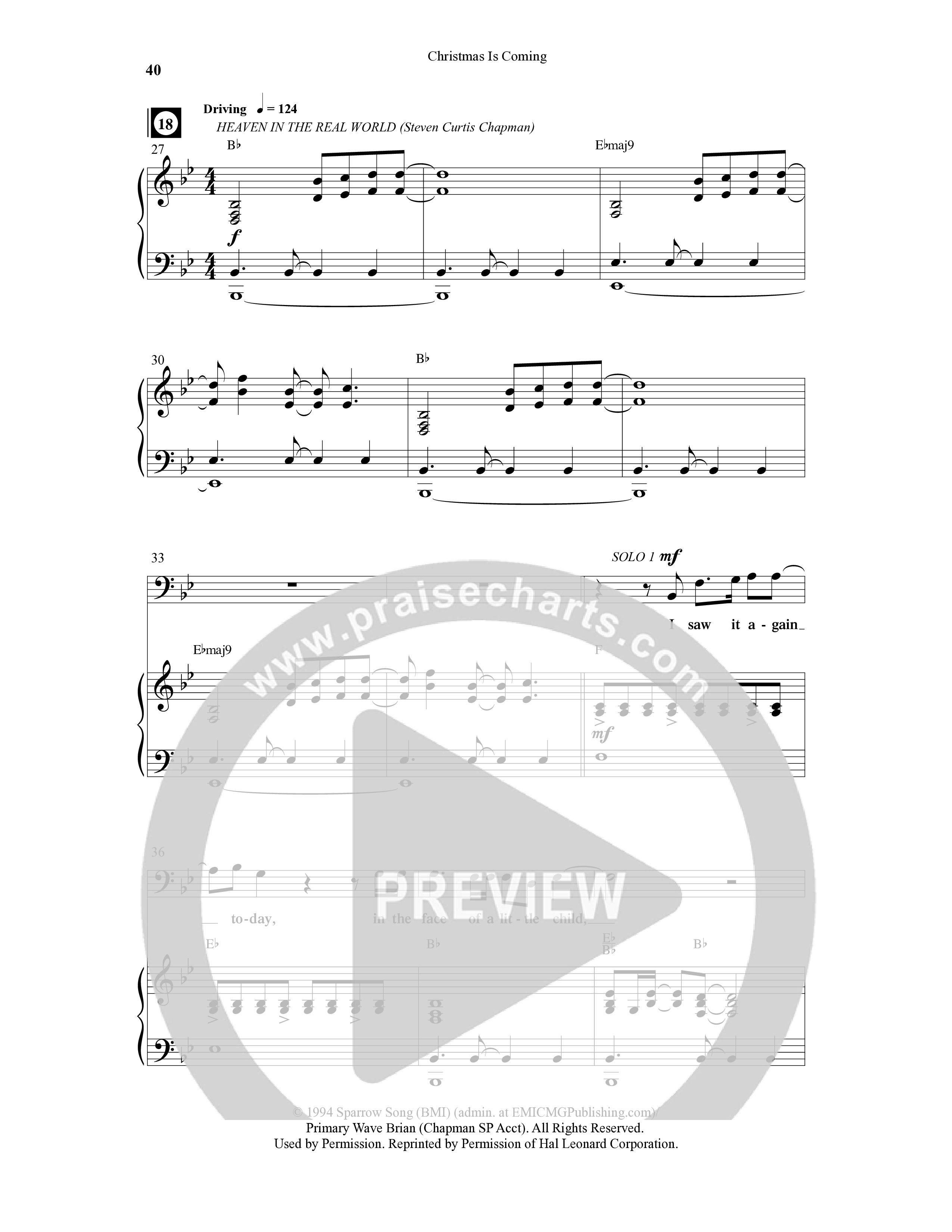 Christmas Is Coming (10 Song Choral Collection) Song 3 (Piano SATB) (Word Music Choral / Arr. Gary Rhodes)