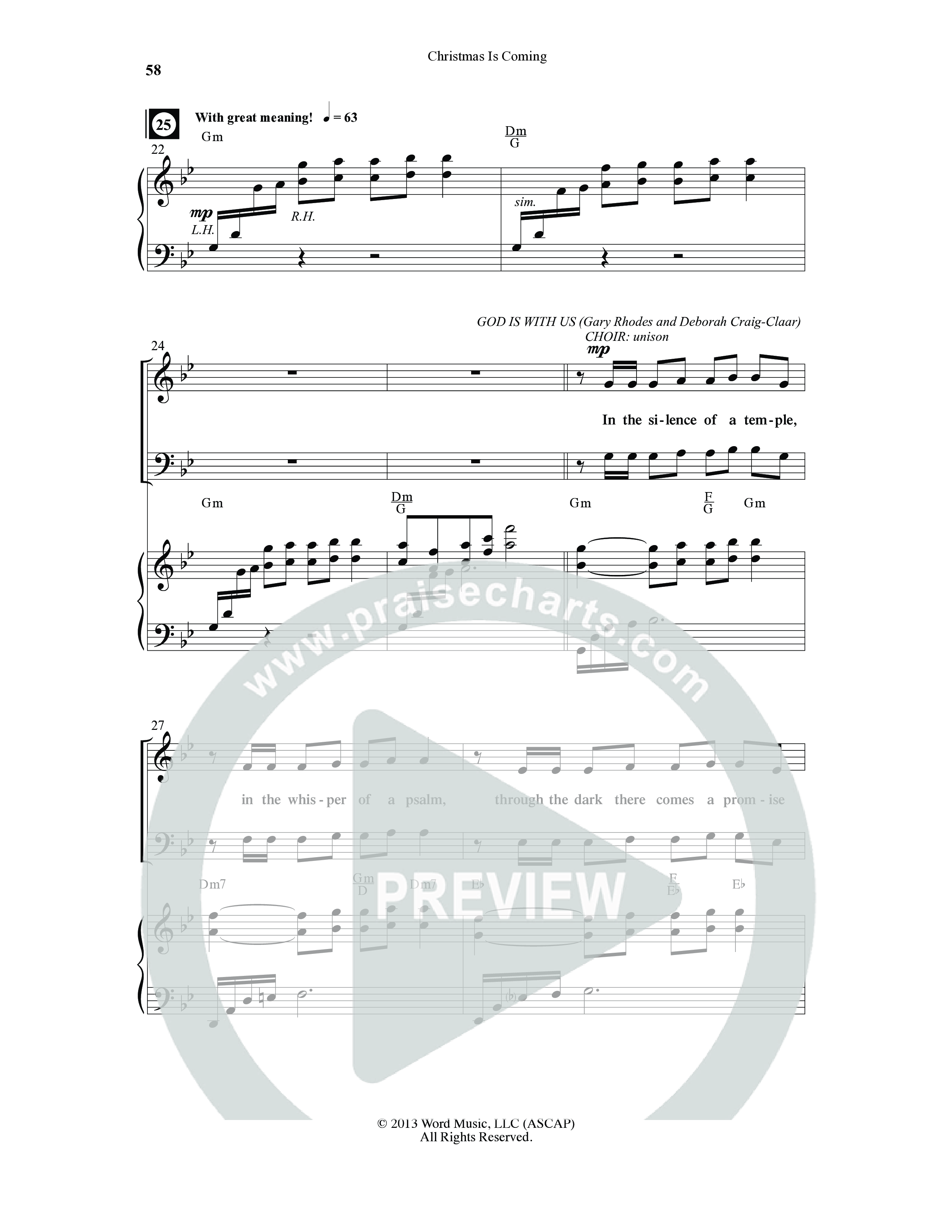 Christmas Is Coming (10 Song Choral Collection) Song 4 (Piano SATB) (Word Music Choral / Arr. Gary Rhodes)