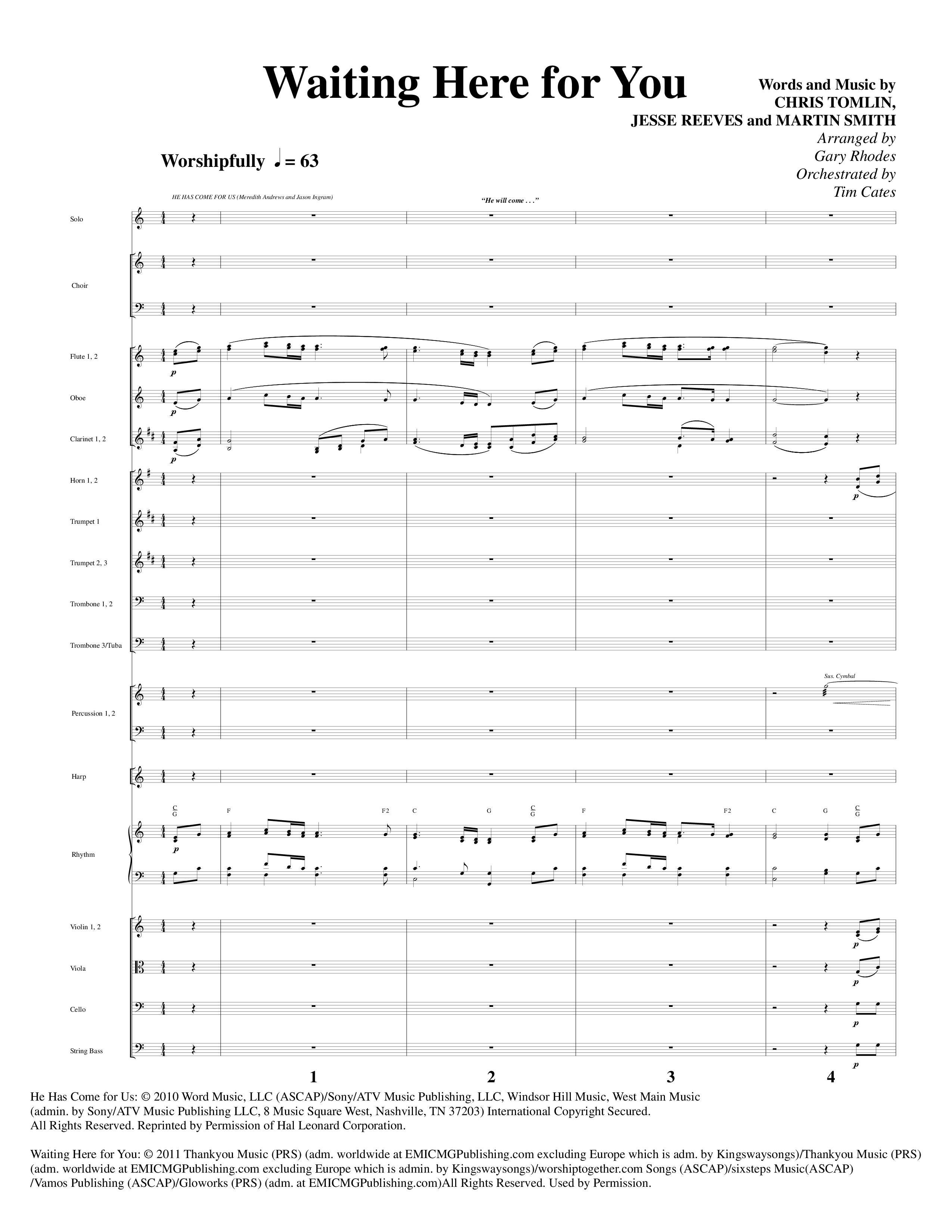 Christmas Is Coming (10 Song Choral Collection) Song 5 (Orchestration) (Word Music Choral / Arr. Gary Rhodes)