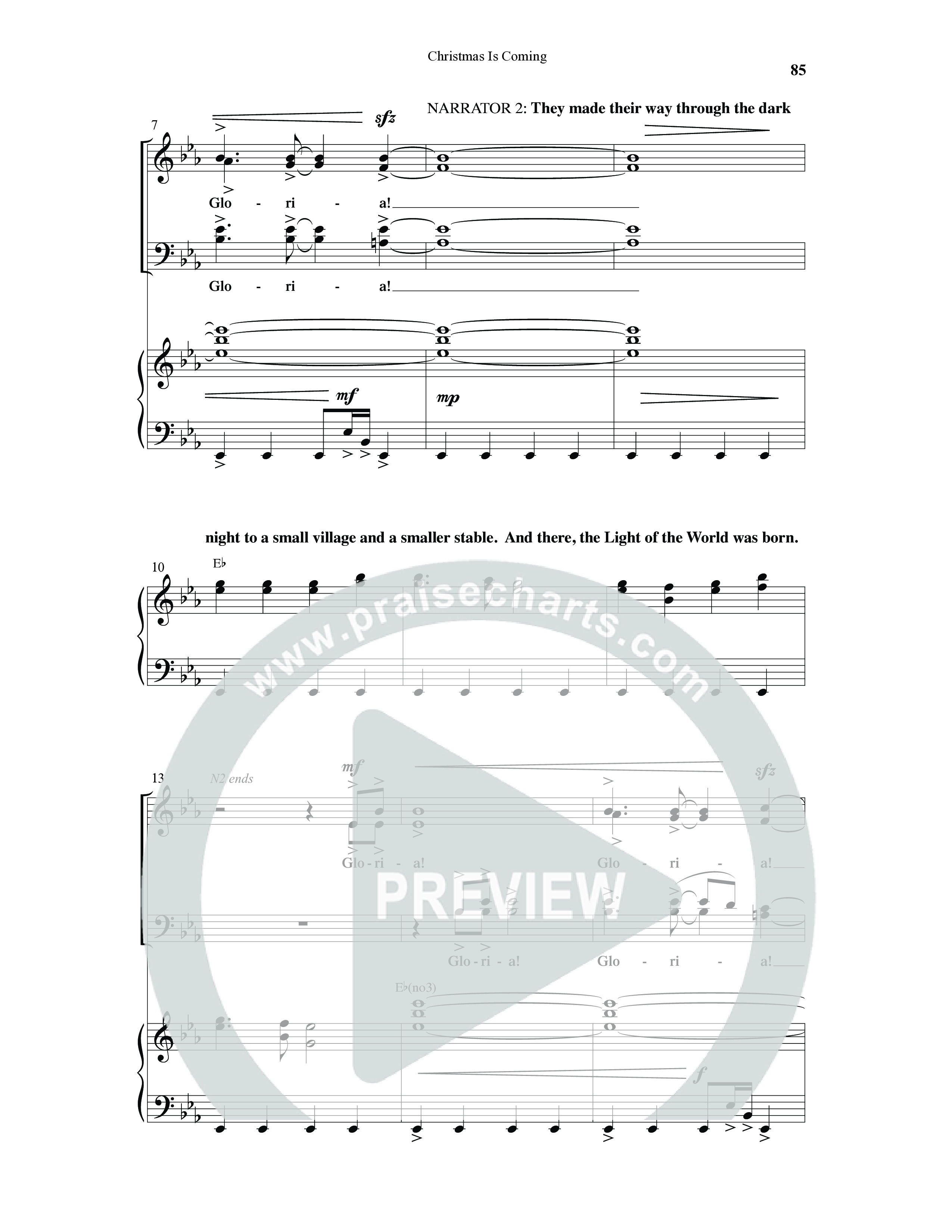 Christmas Is Coming (10 Song Choral Collection) Song 6 (Piano SATB) (Word Music Choral / Arr. Gary Rhodes)