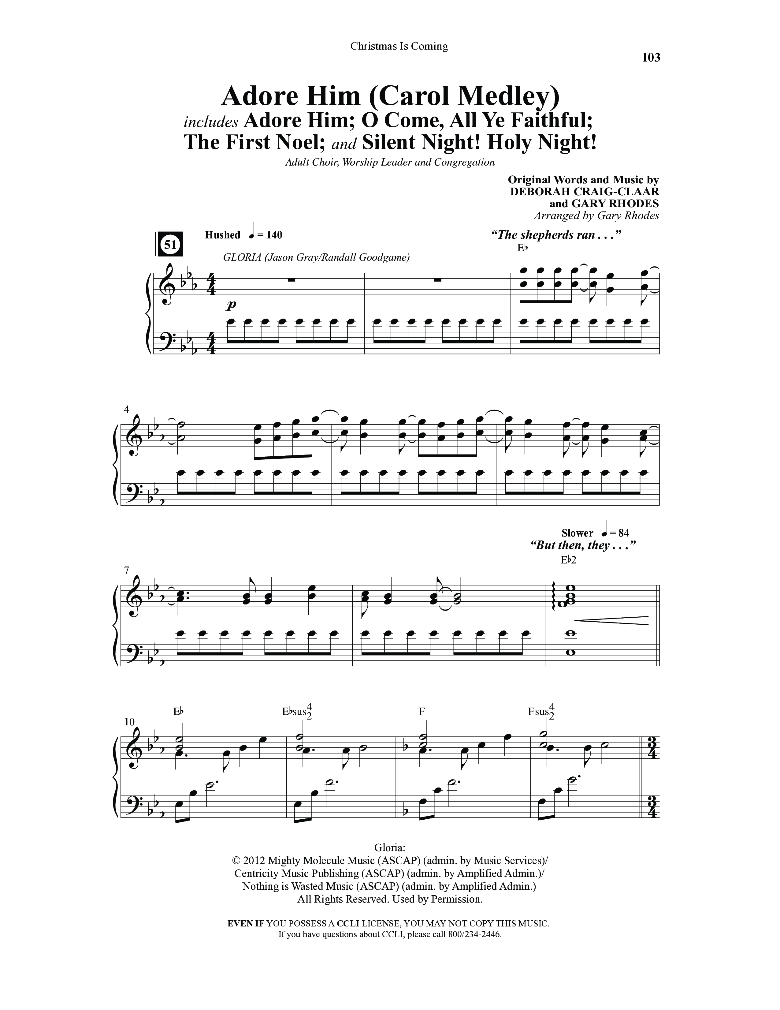 Christmas Is Coming (10 Song Choral Collection) Song 7 (Piano SATB) (Word Music Choral / Arr. Gary Rhodes)