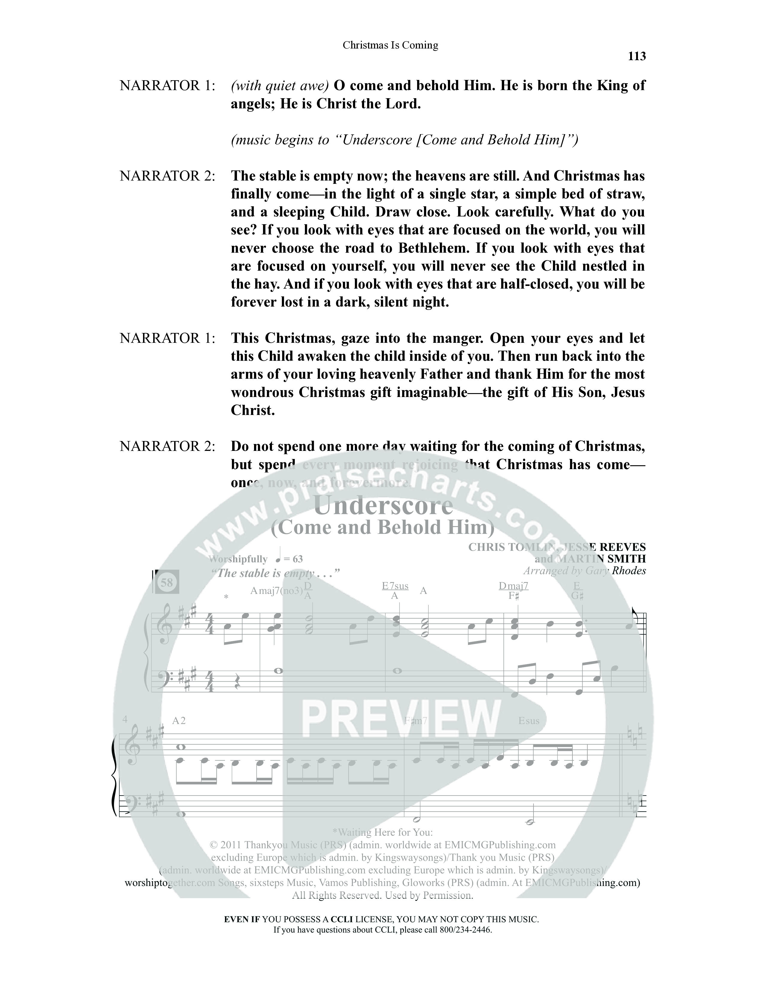 Christmas Is Coming (10 Song Choral Collection) Song 8 (Piano SATB) (Word Music Choral / Arr. Gary Rhodes)