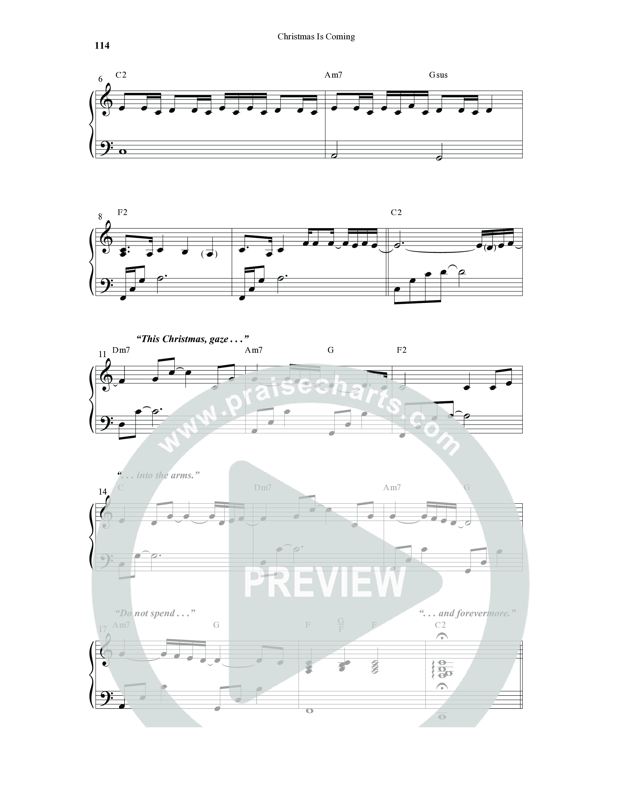 Christmas Is Coming (10 Song Choral Collection) Song 8 (Piano SATB) (Word Music Choral / Arr. Gary Rhodes)