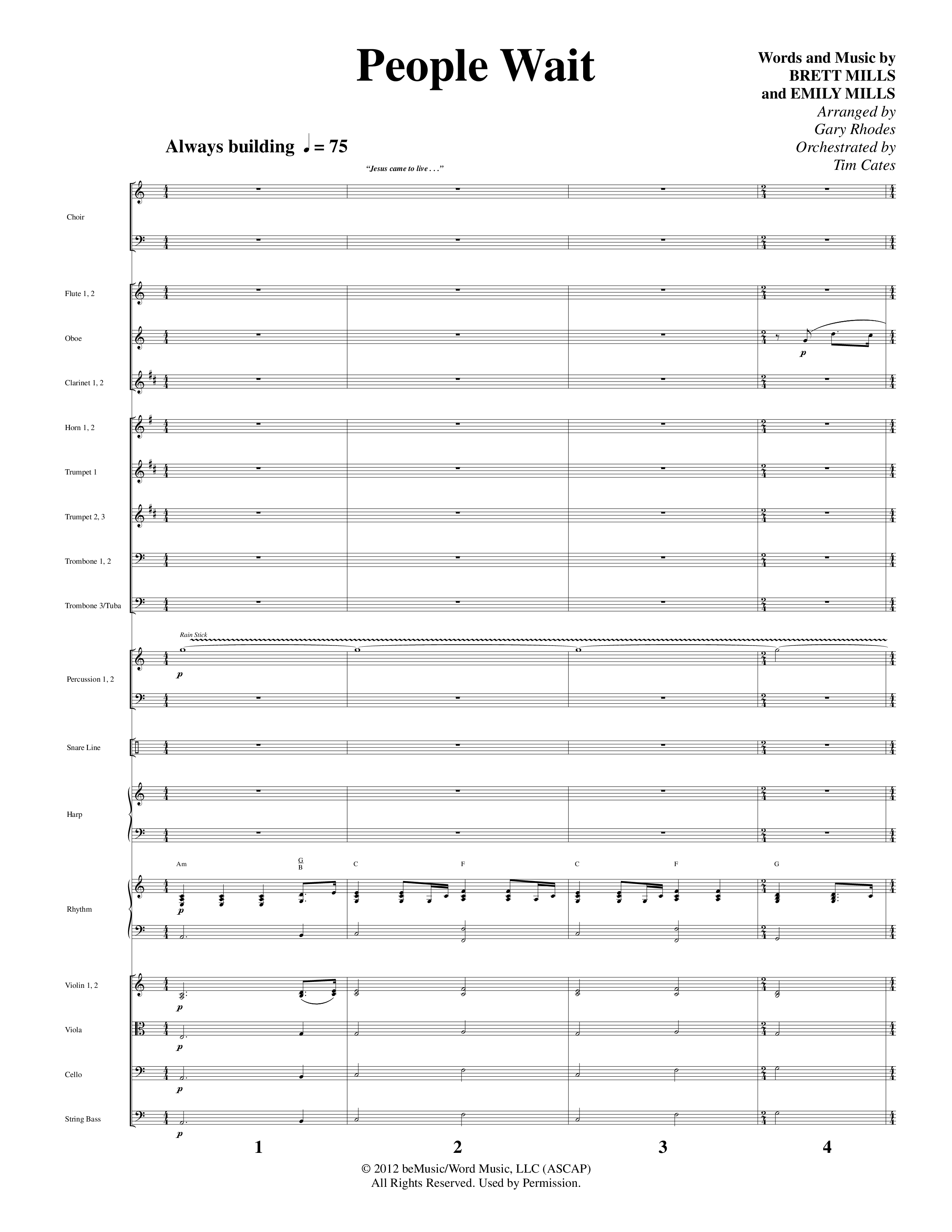 Christmas Is Coming (10 Song Choral Collection) Song 9 (Orchestration) (Word Music Choral / Arr. Gary Rhodes)