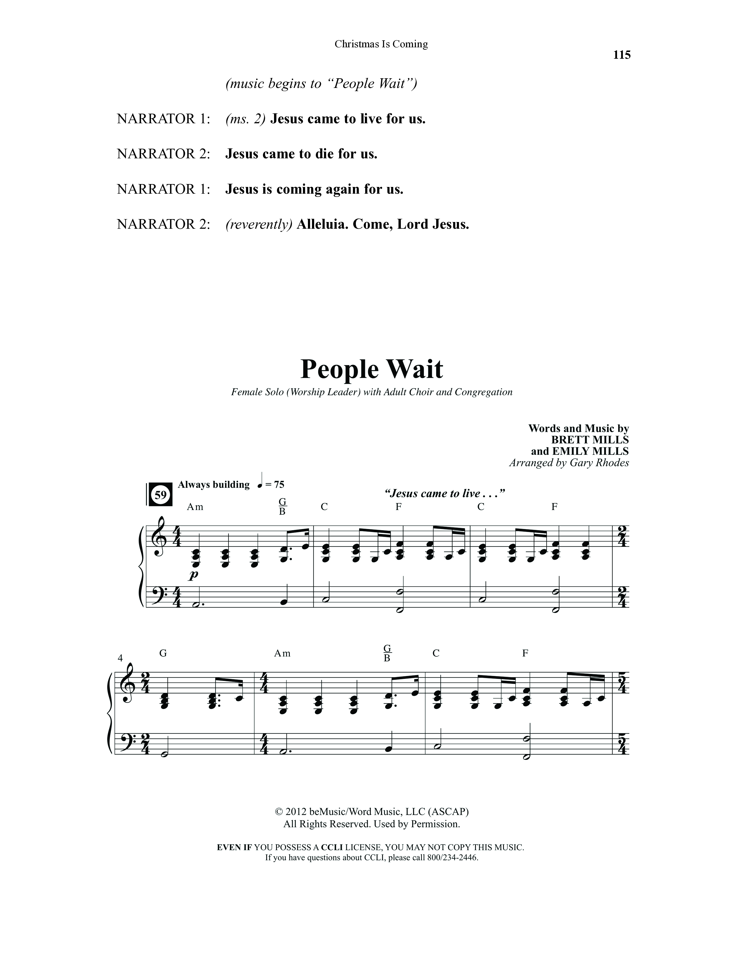 Christmas Is Coming (10 Song Choral Collection) Song 9 (Piano SATB) (Word Music Choral / Arr. Gary Rhodes)