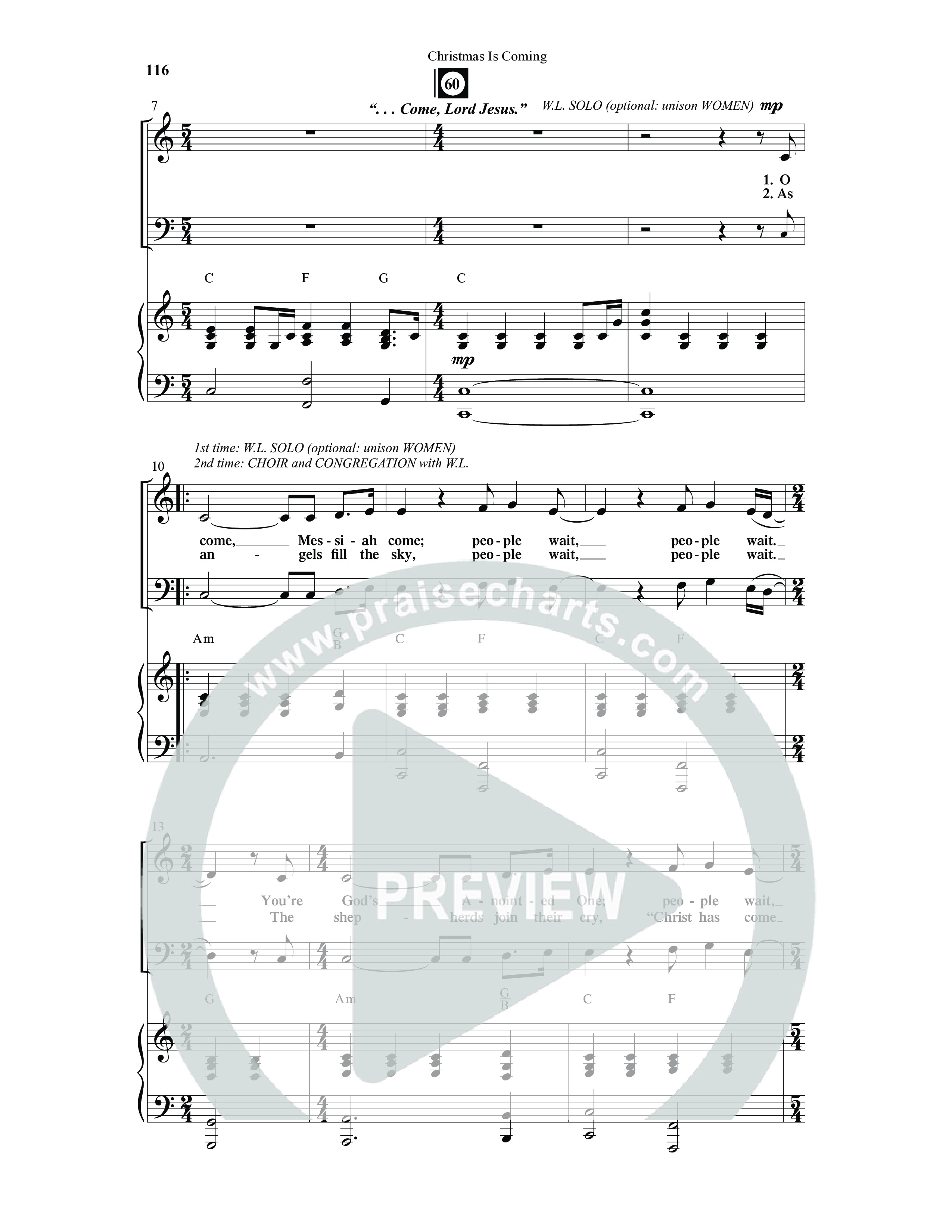 Christmas Is Coming (10 Song Choral Collection) Song 9 (Piano SATB) (Word Music Choral / Arr. Gary Rhodes)