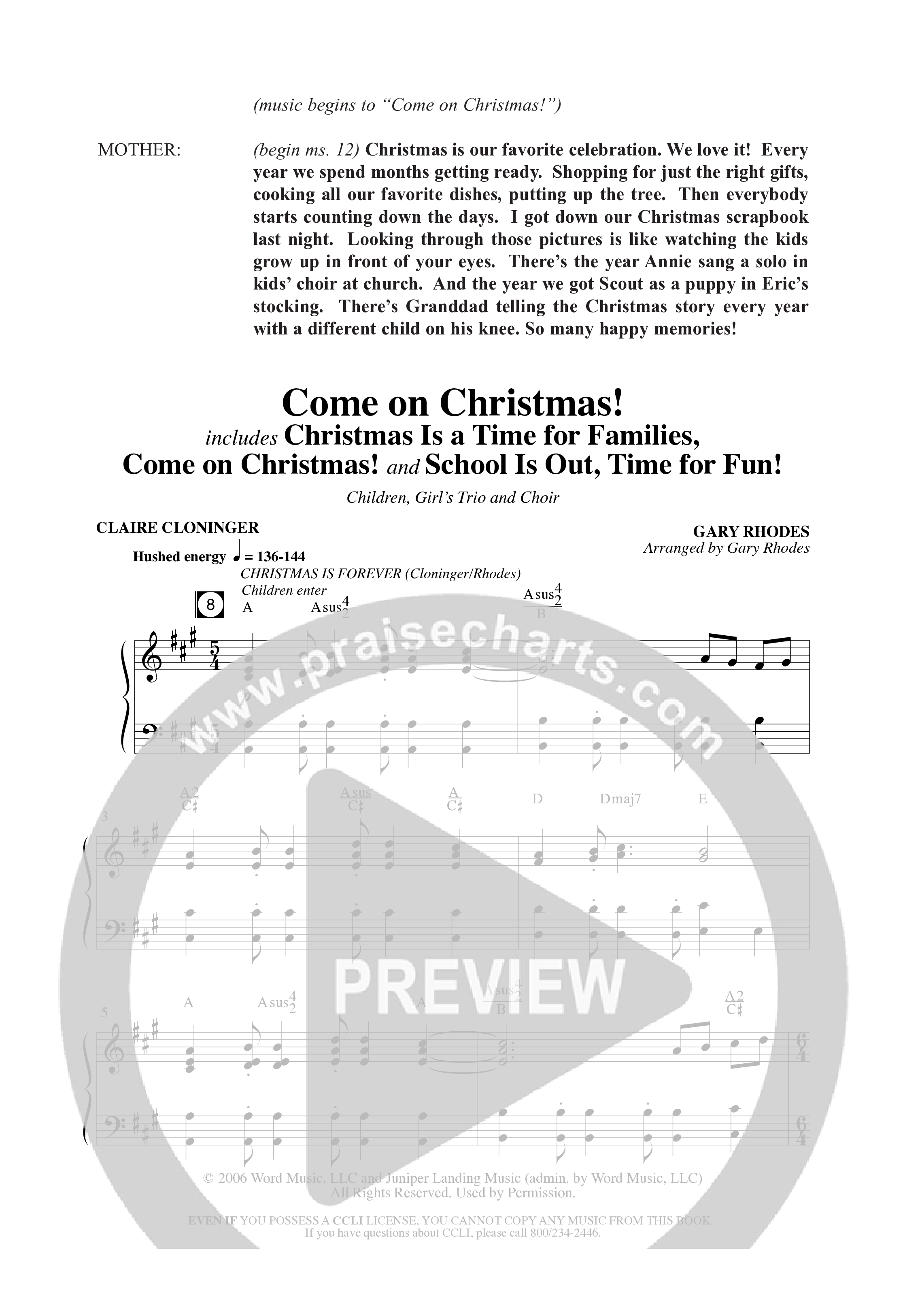 Christmas Is Forever (10 Song Choral Collection) Song 11 (Piano SATB) (Word Music Choral / Arr. Gary Rhodes)