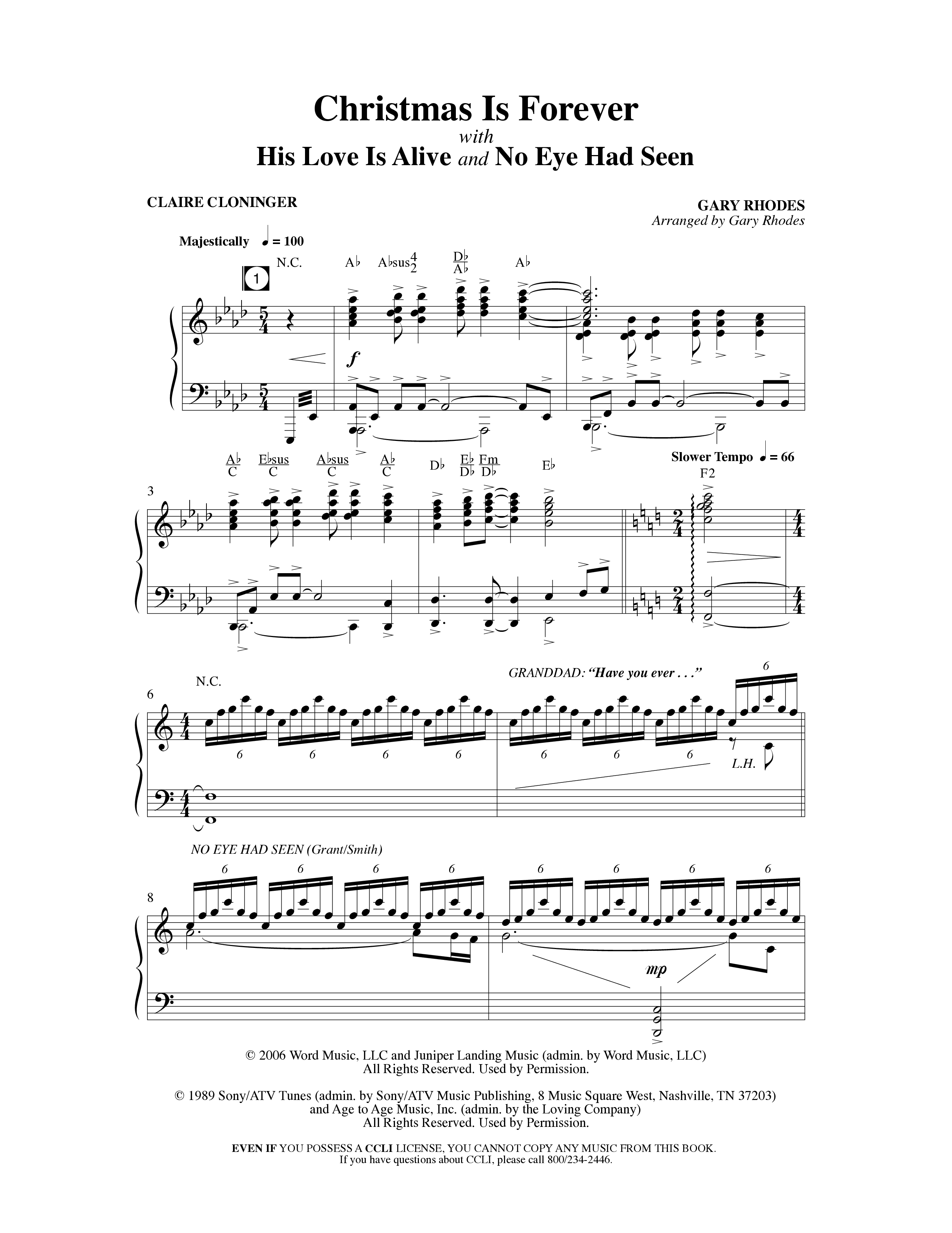 Christmas Is Forever (10 Song Choral Collection) Choral Book (Word Music Choral / Arr. Gary Rhodes)