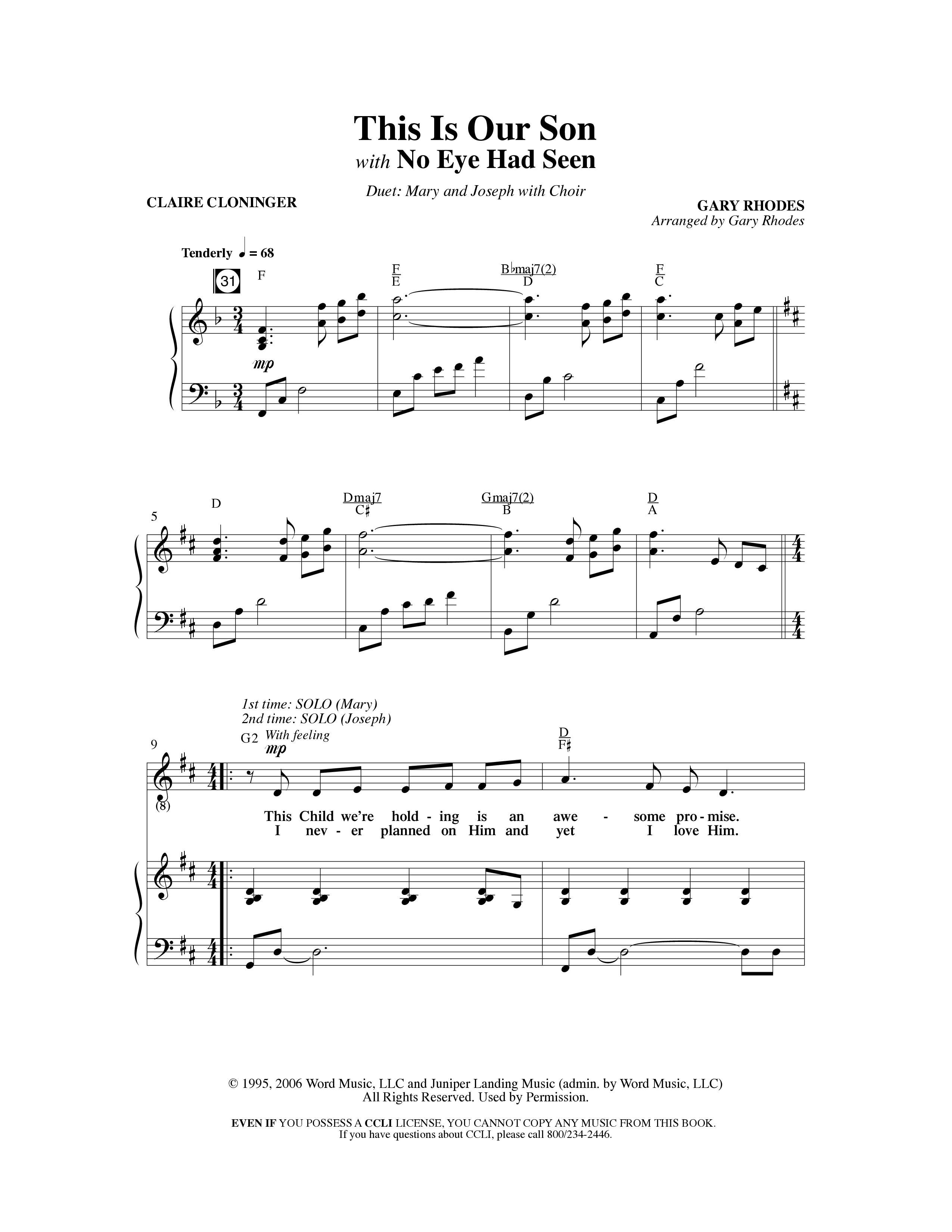 Christmas Is Forever (10 Song Choral Collection) Song 6 (Piano SATB) (Word Music Choral / Arr. Gary Rhodes)