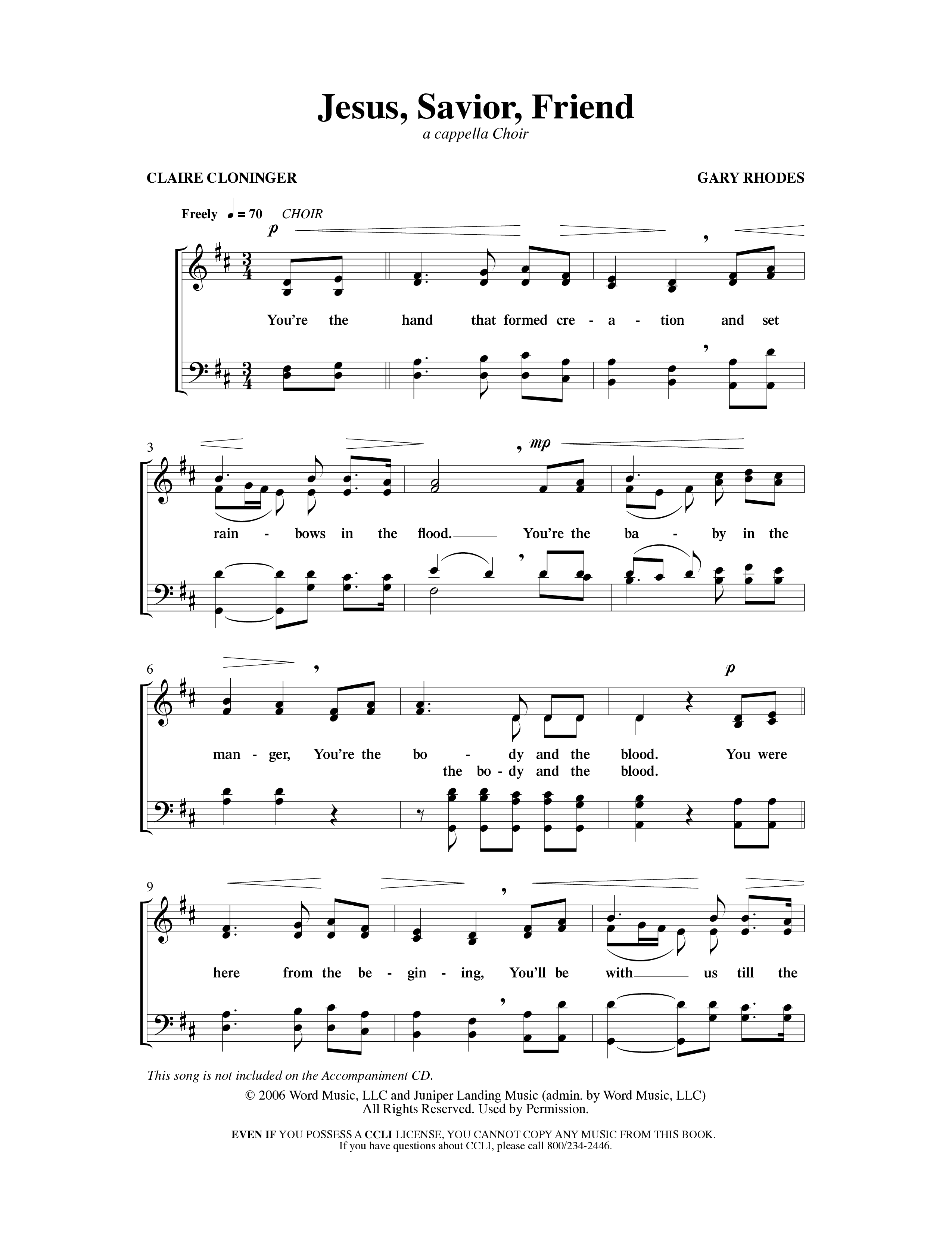 Christmas Is Forever (10 Song Choral Collection) Song 7 (Piano SATB) (Word Music Choral / Arr. Gary Rhodes)