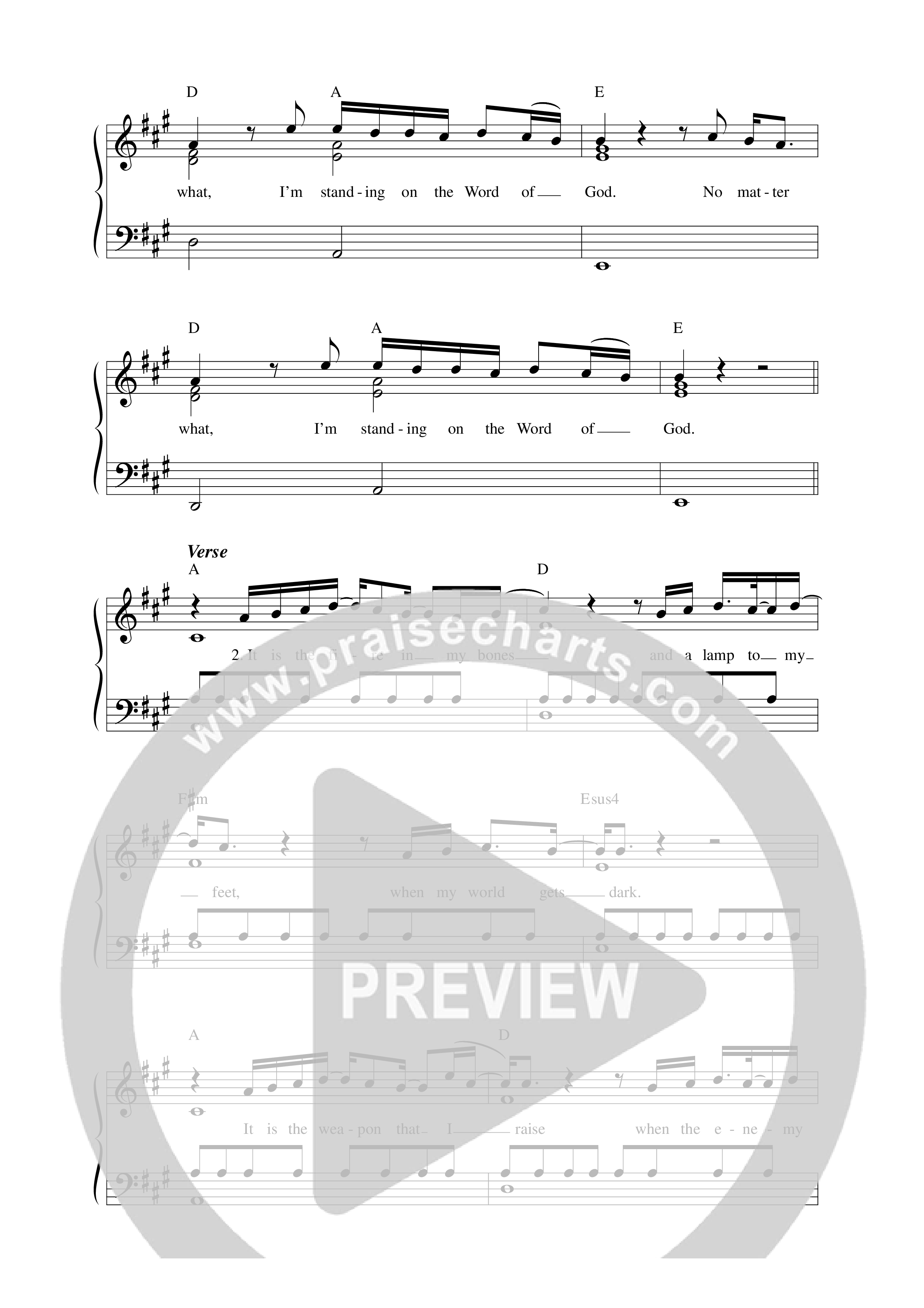 Word Of God (re:said) Lead Sheet Melody (Mitch Wong)