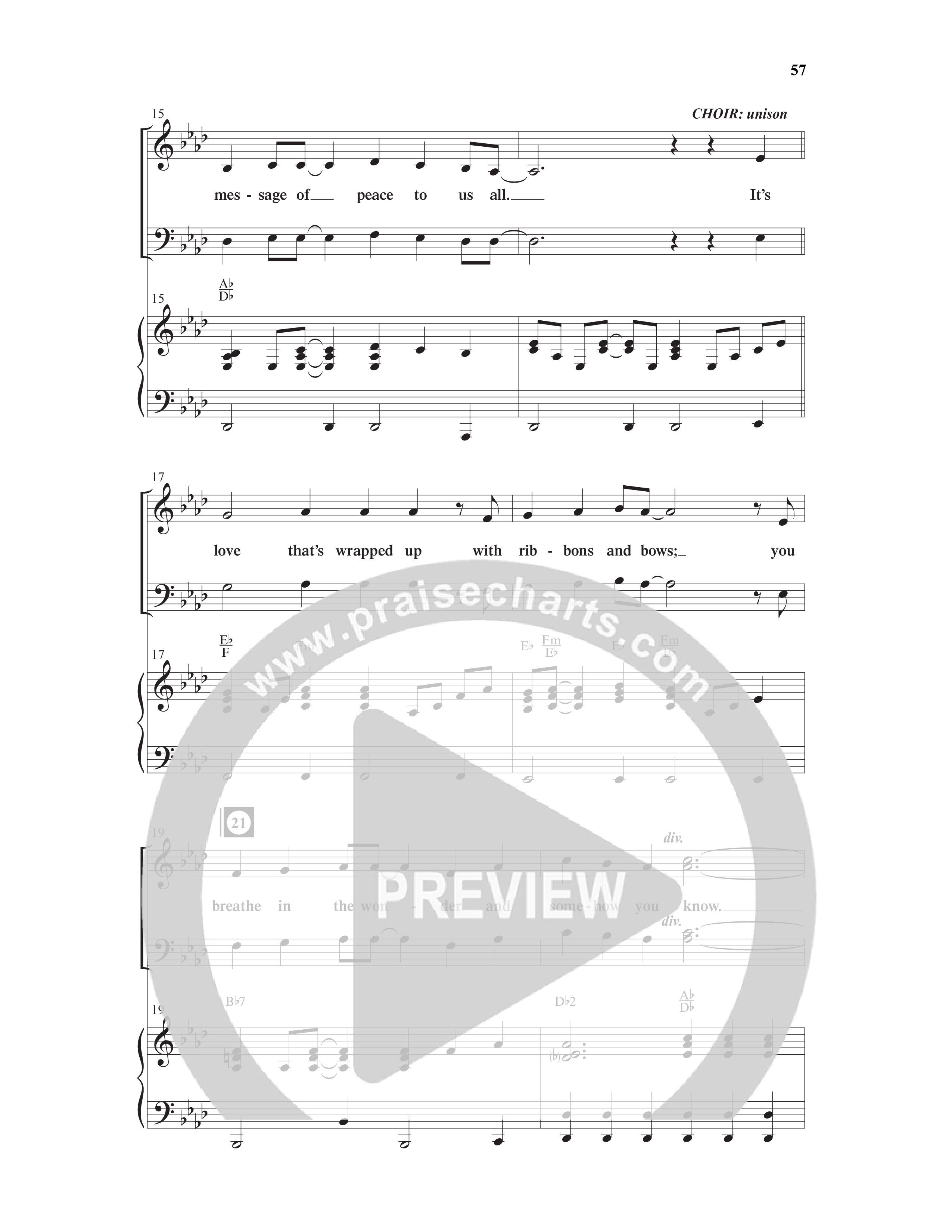 Christmas Is In The Heart (10 Song Choral Collection) Song 4 (Piano SATB) (Word Music Choral / Arr. Steve Mauldin)