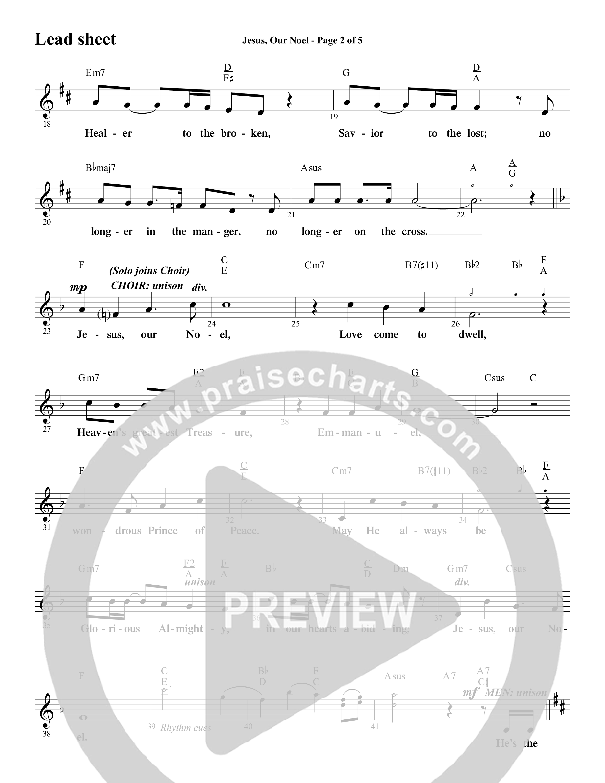 Christmas Is In The Heart (10 Song Choral Collection) Song 6 (Lead & Chords) (Word Music Choral / Arr. Steve Mauldin)