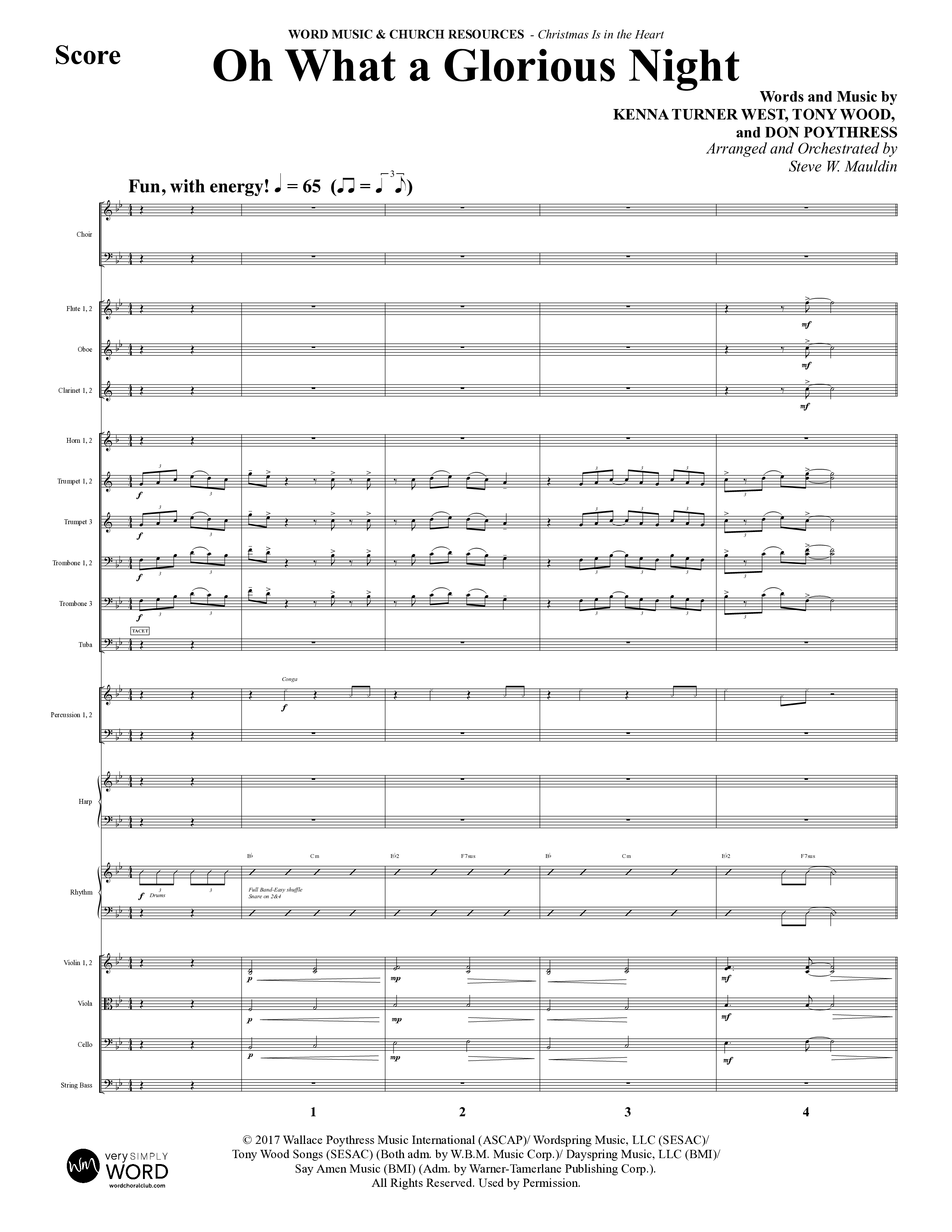 Christmas Is In The Heart (10 Song Choral Collection) Song 7 (Orchestration) (Word Music Choral / Arr. Steve Mauldin)