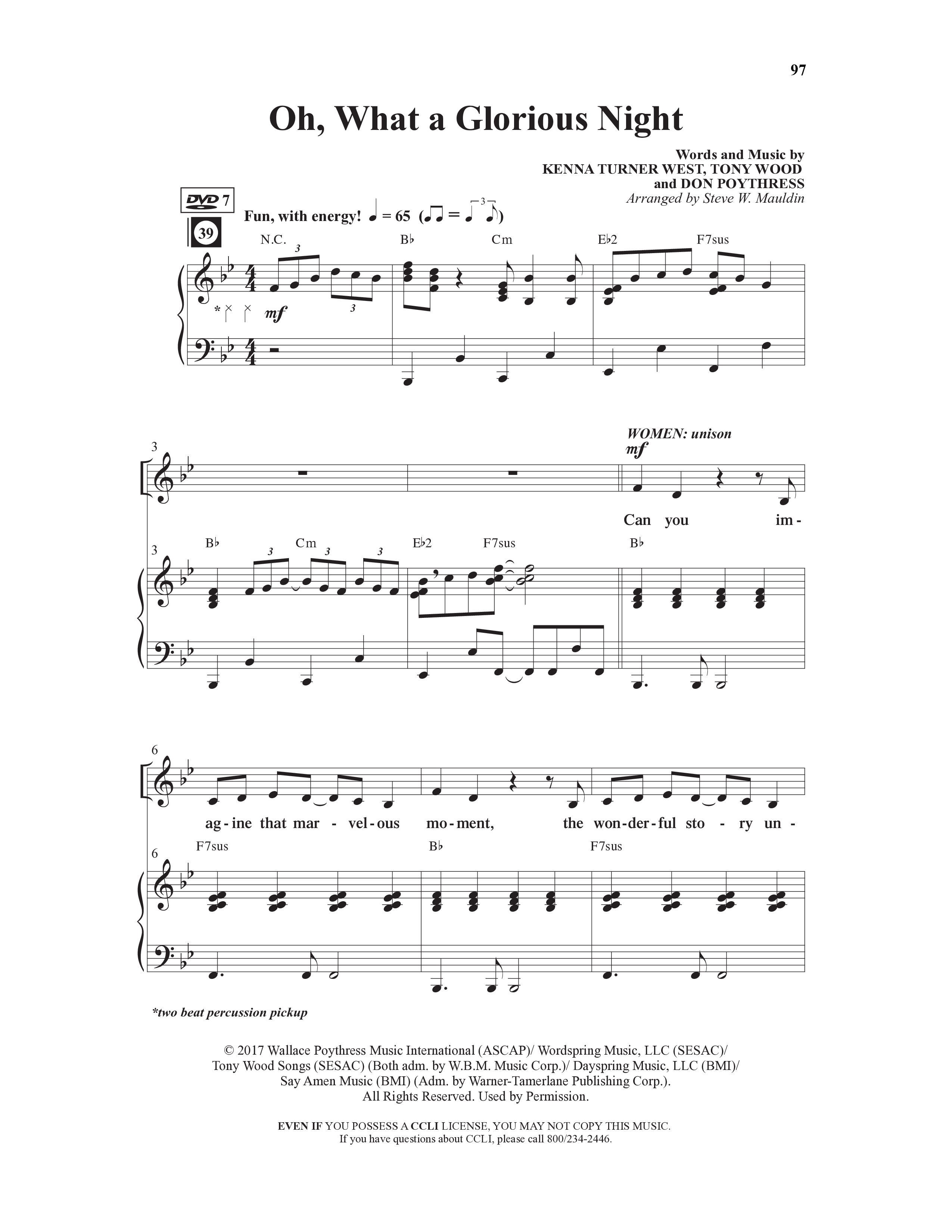 Christmas Is In The Heart (10 Song Choral Collection) Song 7 (Piano SATB) (Word Music Choral / Arr. Steve Mauldin)