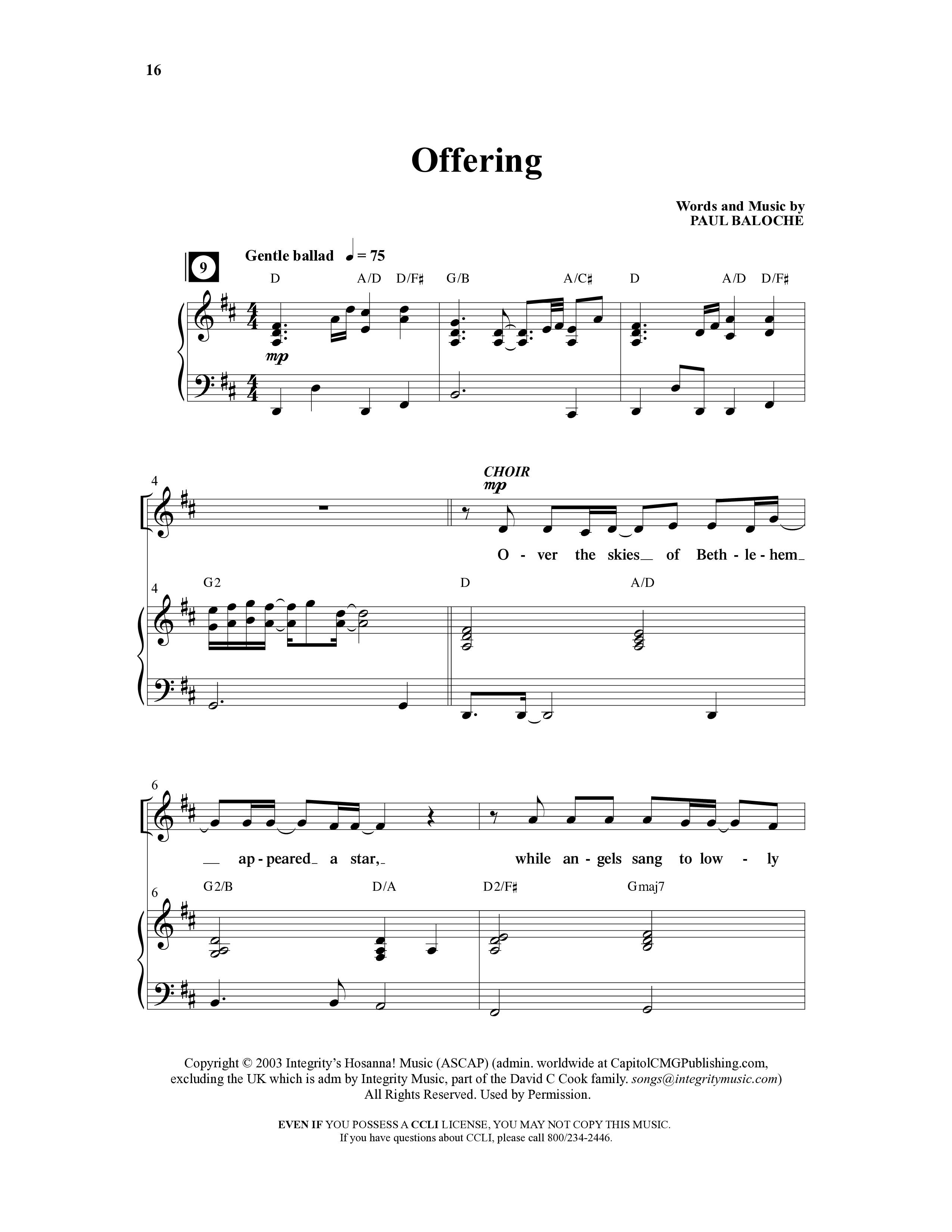 Christmas (9 Song Choral Collection) Song 3 (Piano SATB) (Integrity's Hosanna Music)