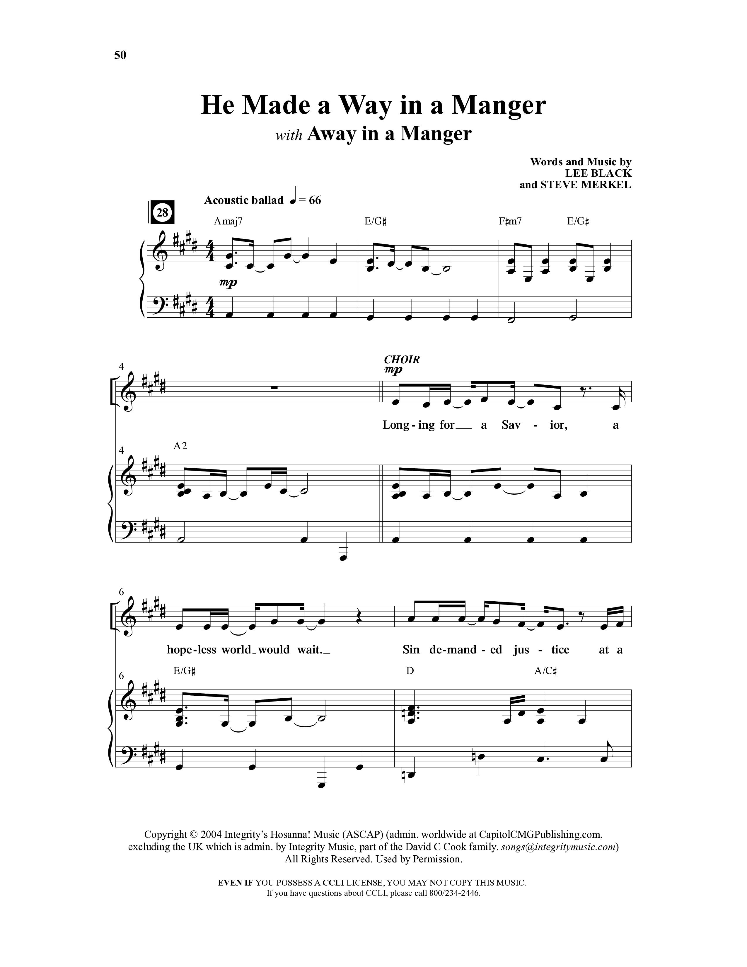 Christmas (9 Song Choral Collection) Song 7 (Piano SATB) (Integrity's Hosanna Music)