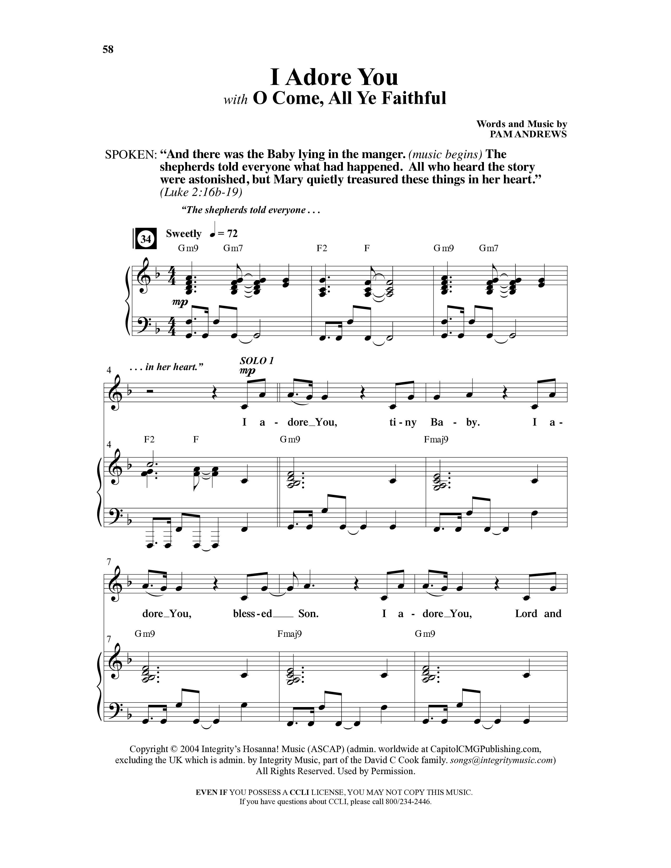 Christmas (9 Song Choral Collection) Song 8 (Piano SATB) (Integrity's Hosanna Music)
