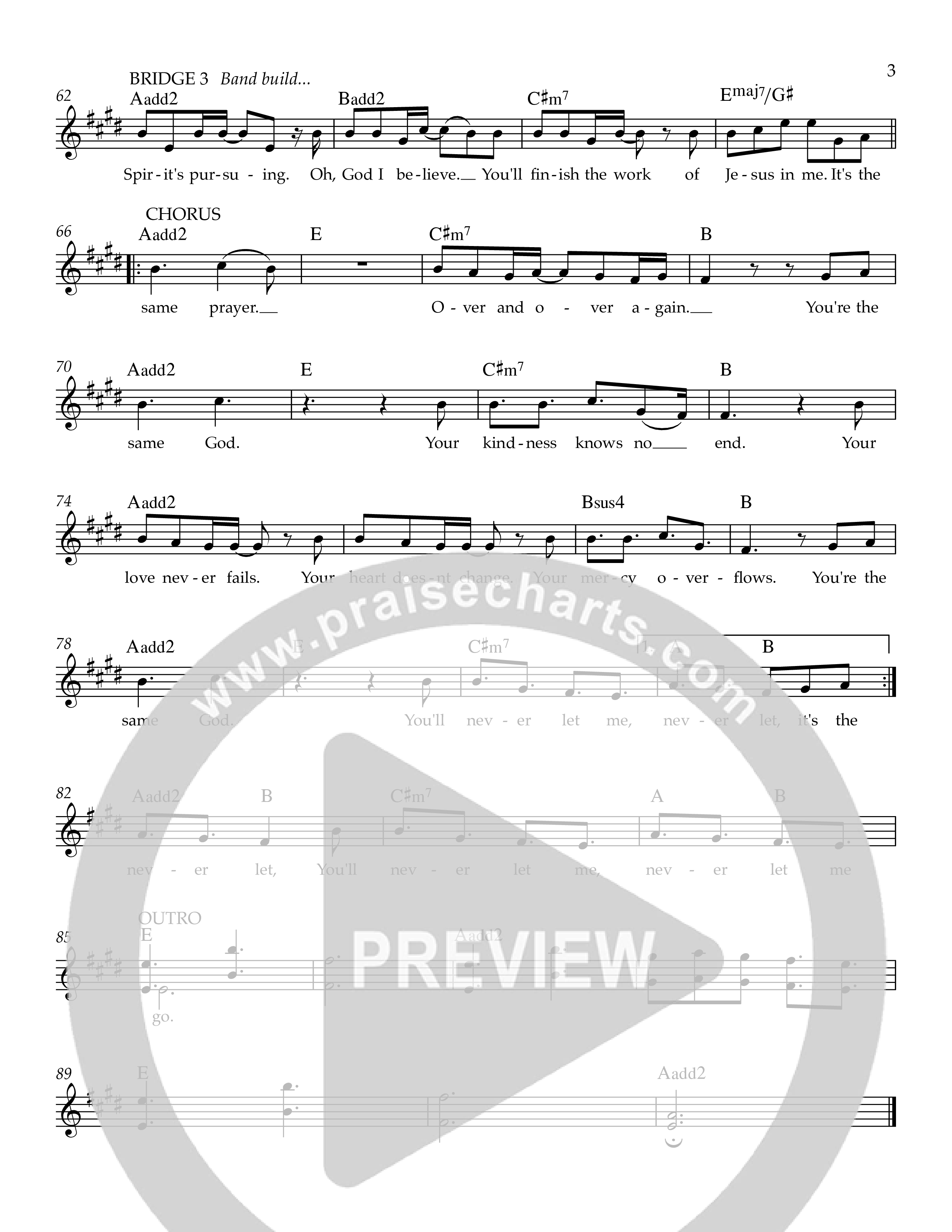 Same God Lead Sheet Melody (Ezra Worship Initiative / Calvin University Gospel Choir / Marco Virtudazo)