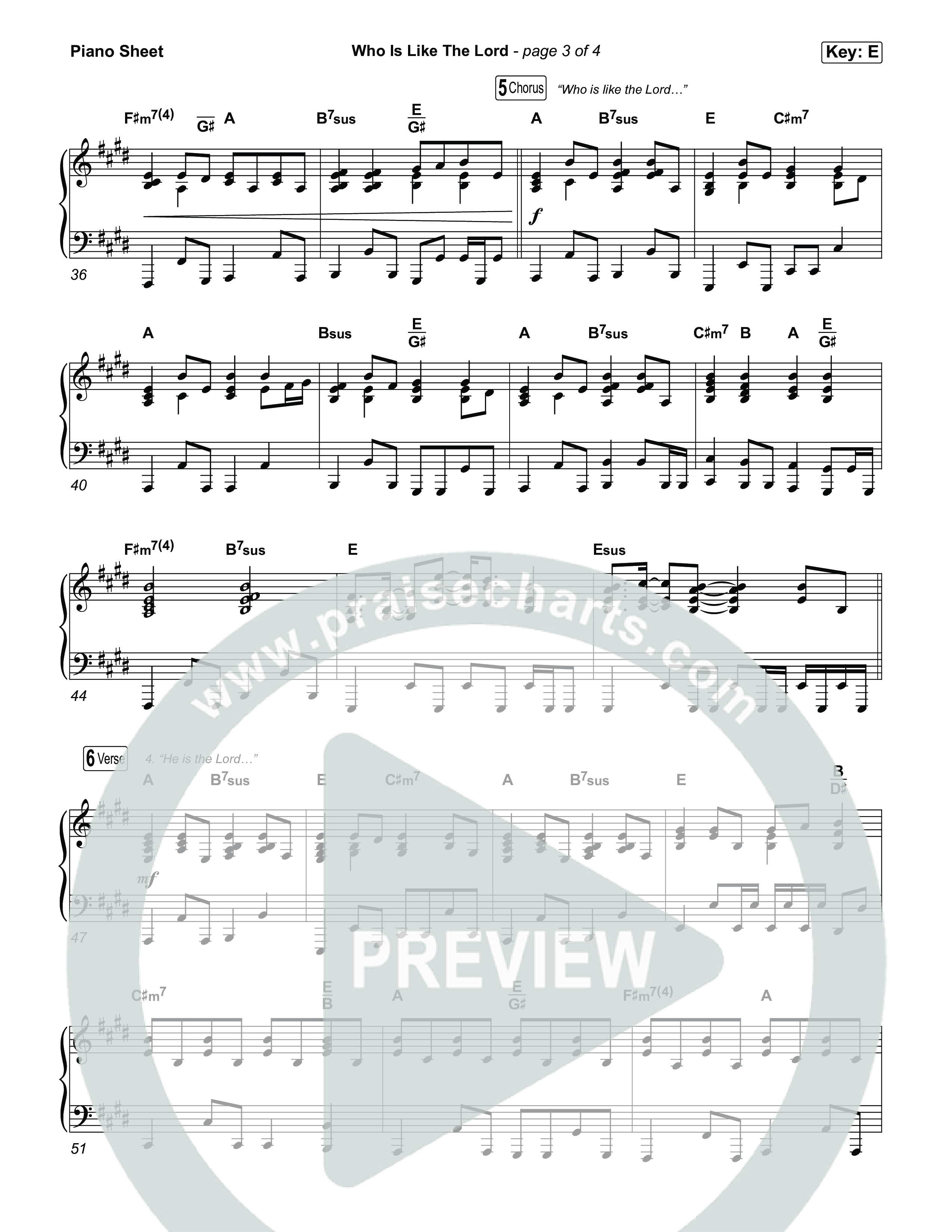 Who Is Like The Lord Piano Sheet (Keith & Kristyn Getty / Matt Boswell / Sing!)