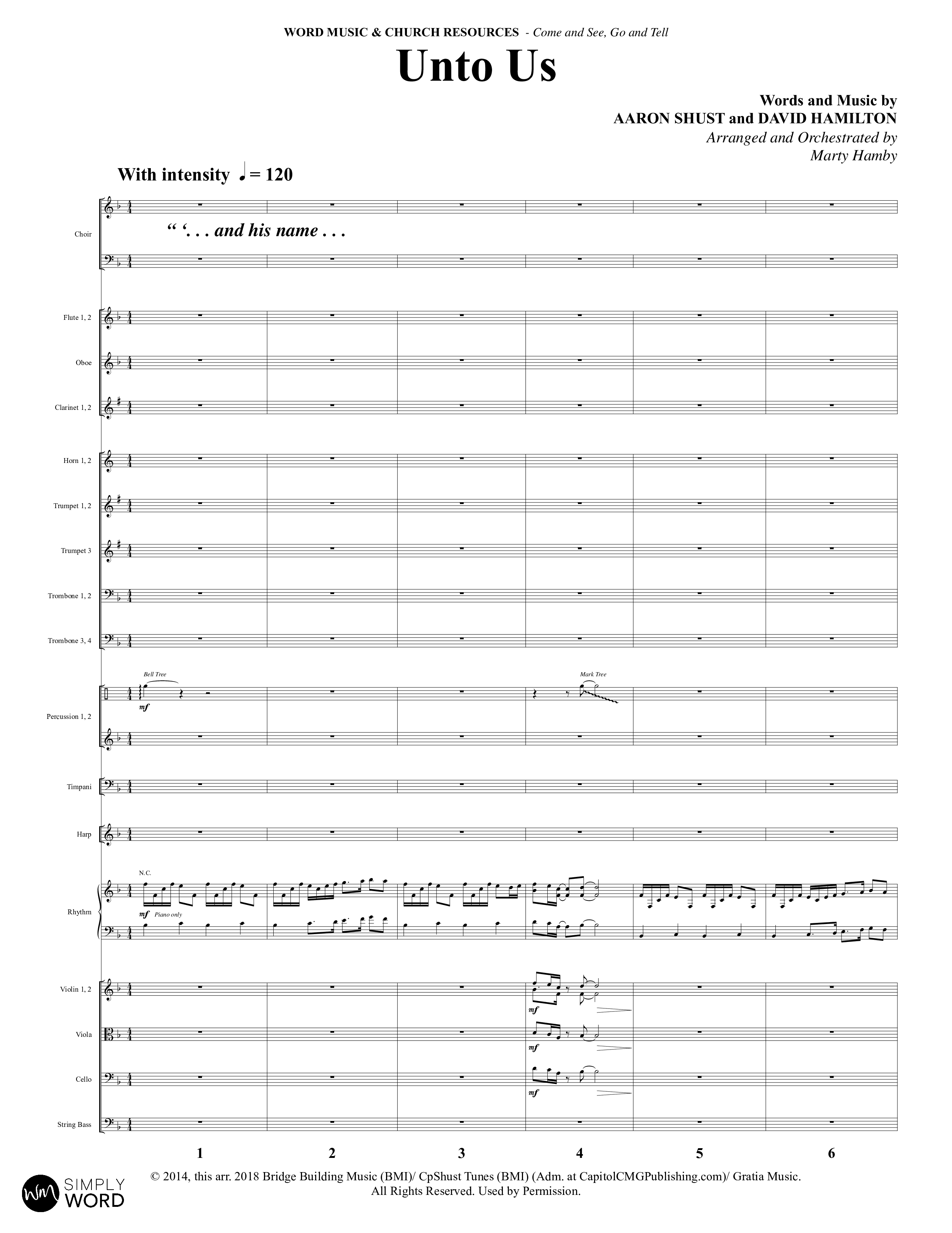 Come And See Go And Tell (11 Song Choral Collection) Song 10 (Orchestration) (Word Music Choral / Arr. Marty Hamby)