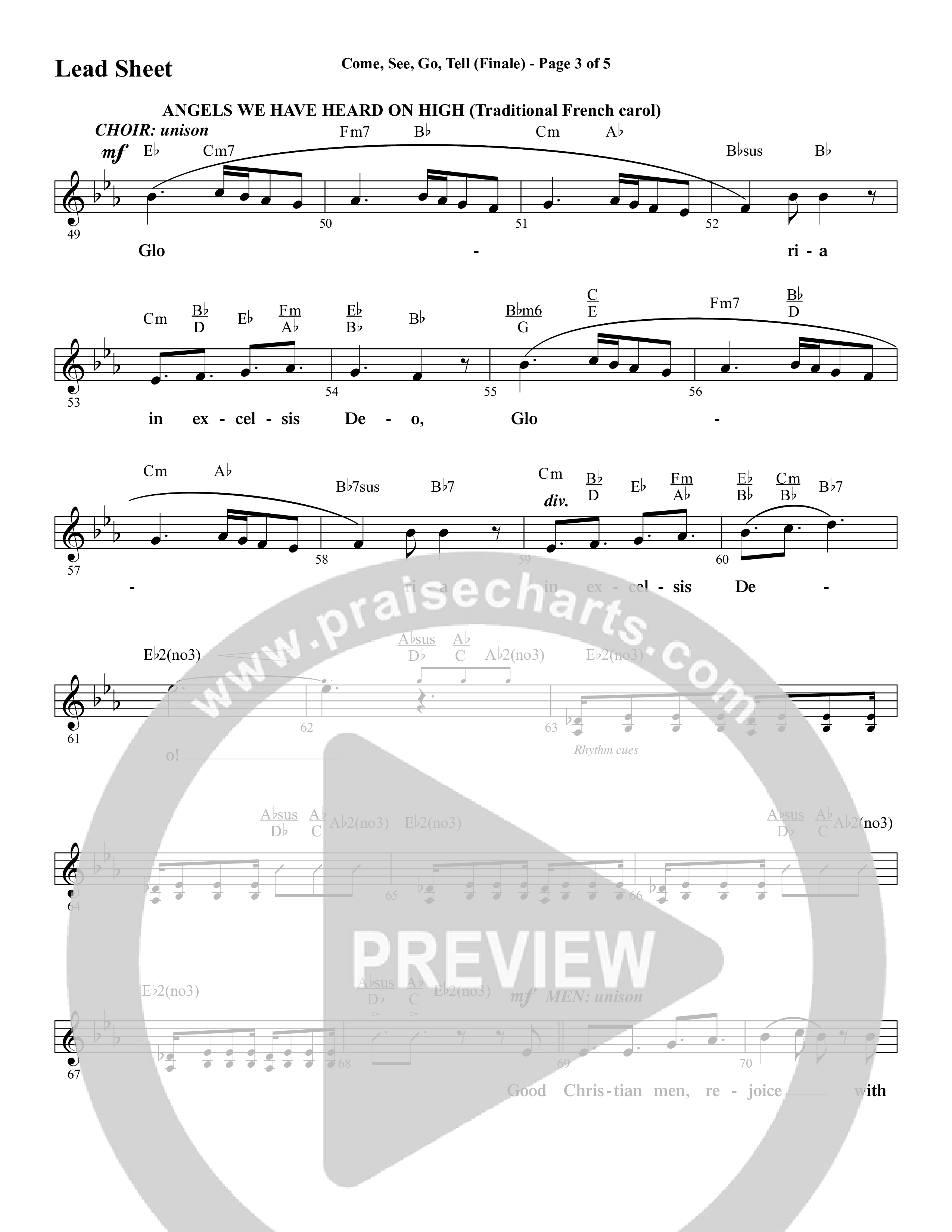 Come And See Go And Tell (11 Song Choral Collection) Song 11 (Lead & Chords) (Word Music Choral / Arr. Marty Hamby)