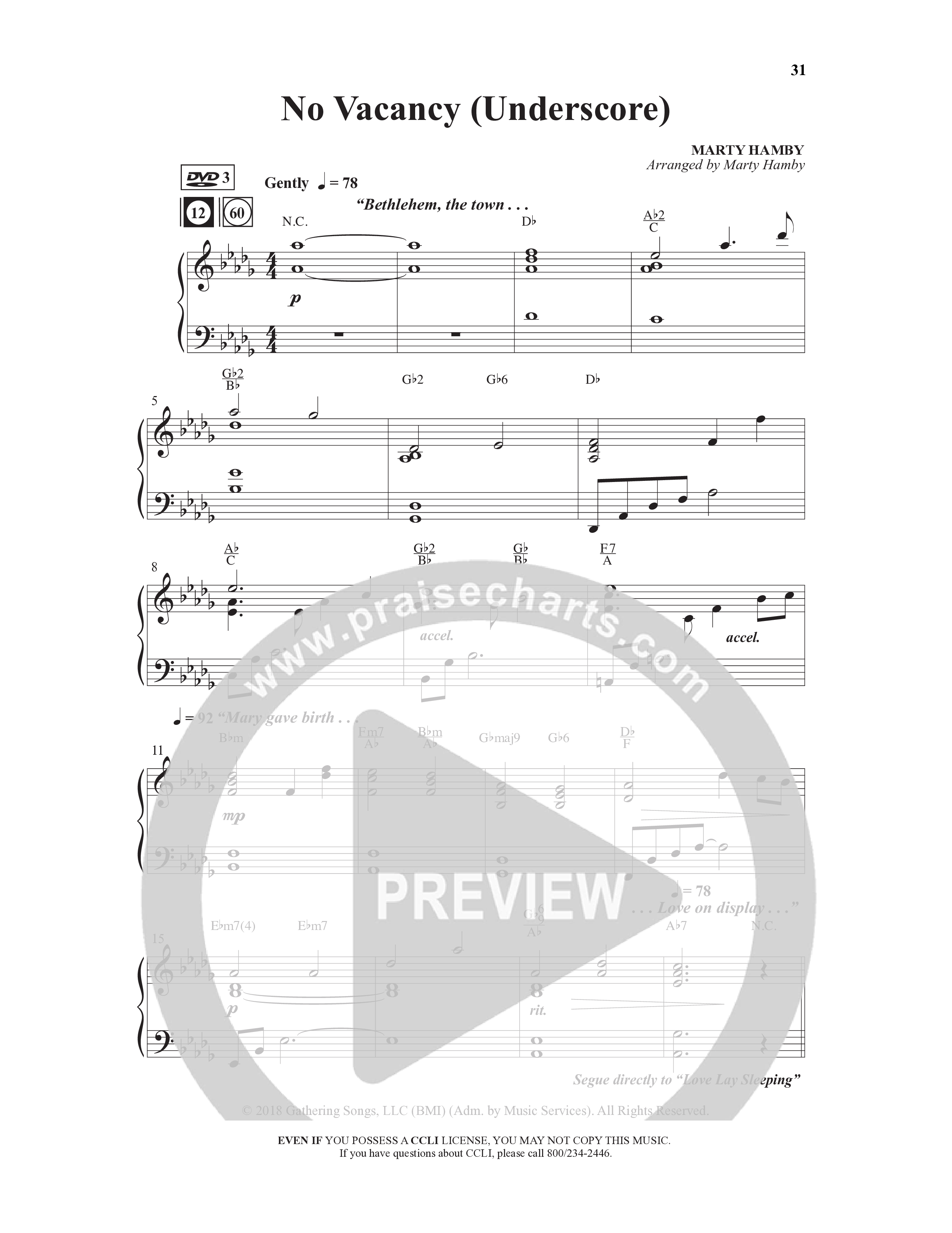 Come And See Go And Tell (11 Song Choral Collection) Song 3 (Piano SATB) (Word Music Choral / Arr. Marty Hamby)
