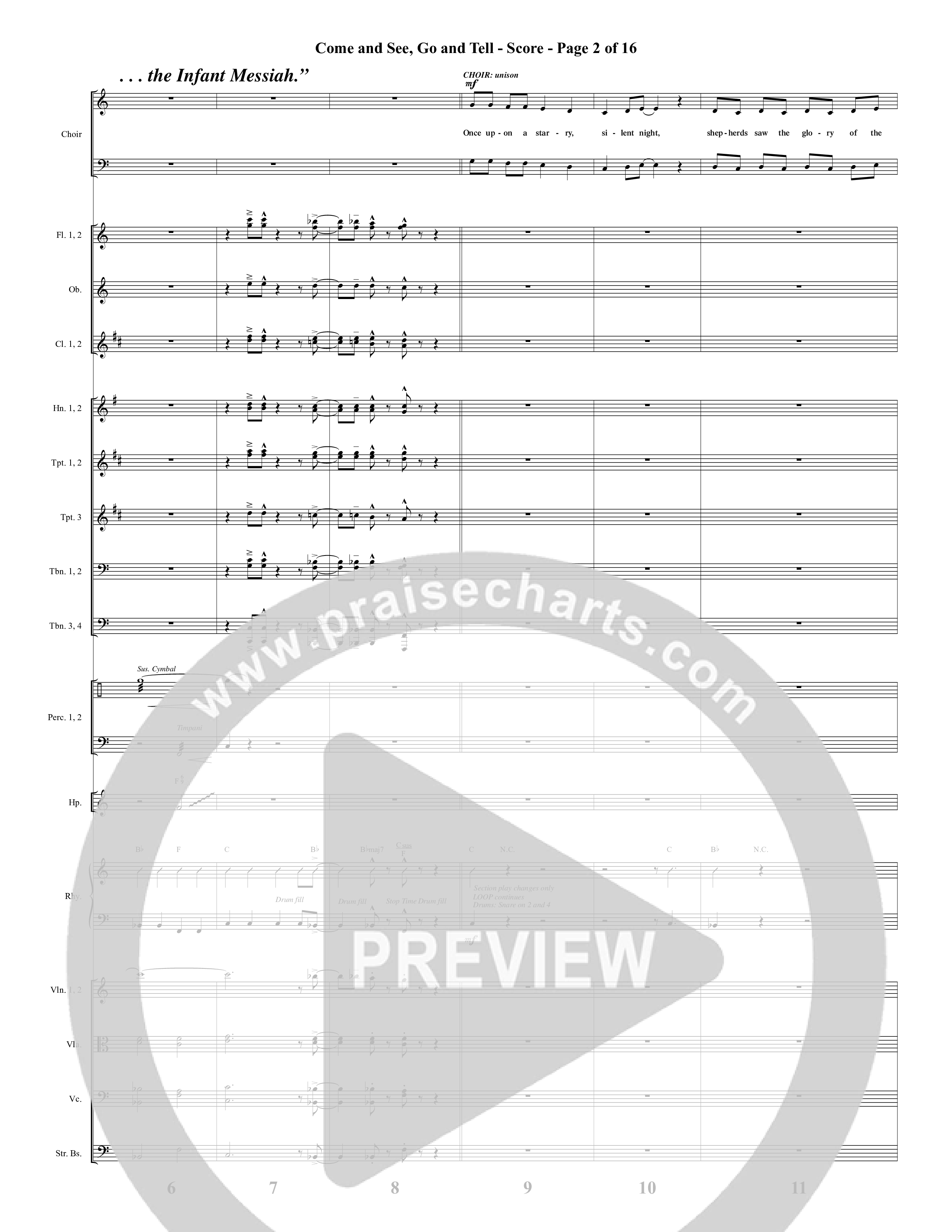 Come And See Go And Tell (11 Song Choral Collection) Song 7 (Orchestration) (Word Music Choral / Arr. Marty Hamby)