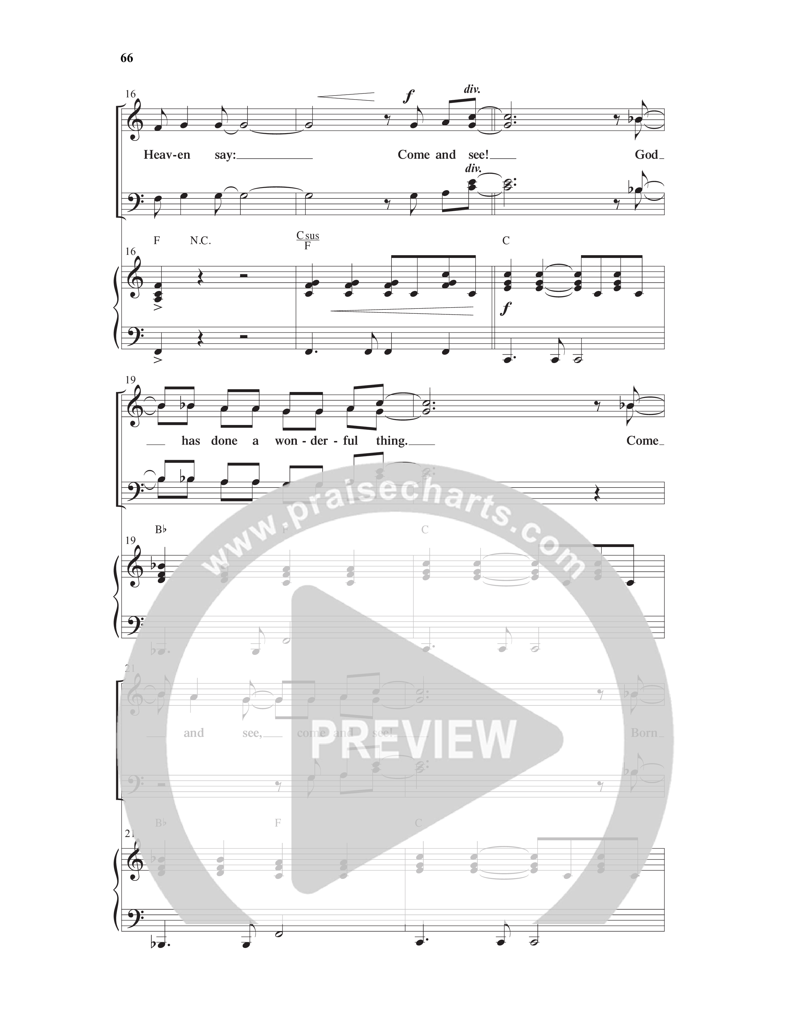 Come And See Go And Tell (11 Song Choral Collection) Song 7 (Piano SATB) (Word Music Choral / Arr. Marty Hamby)
