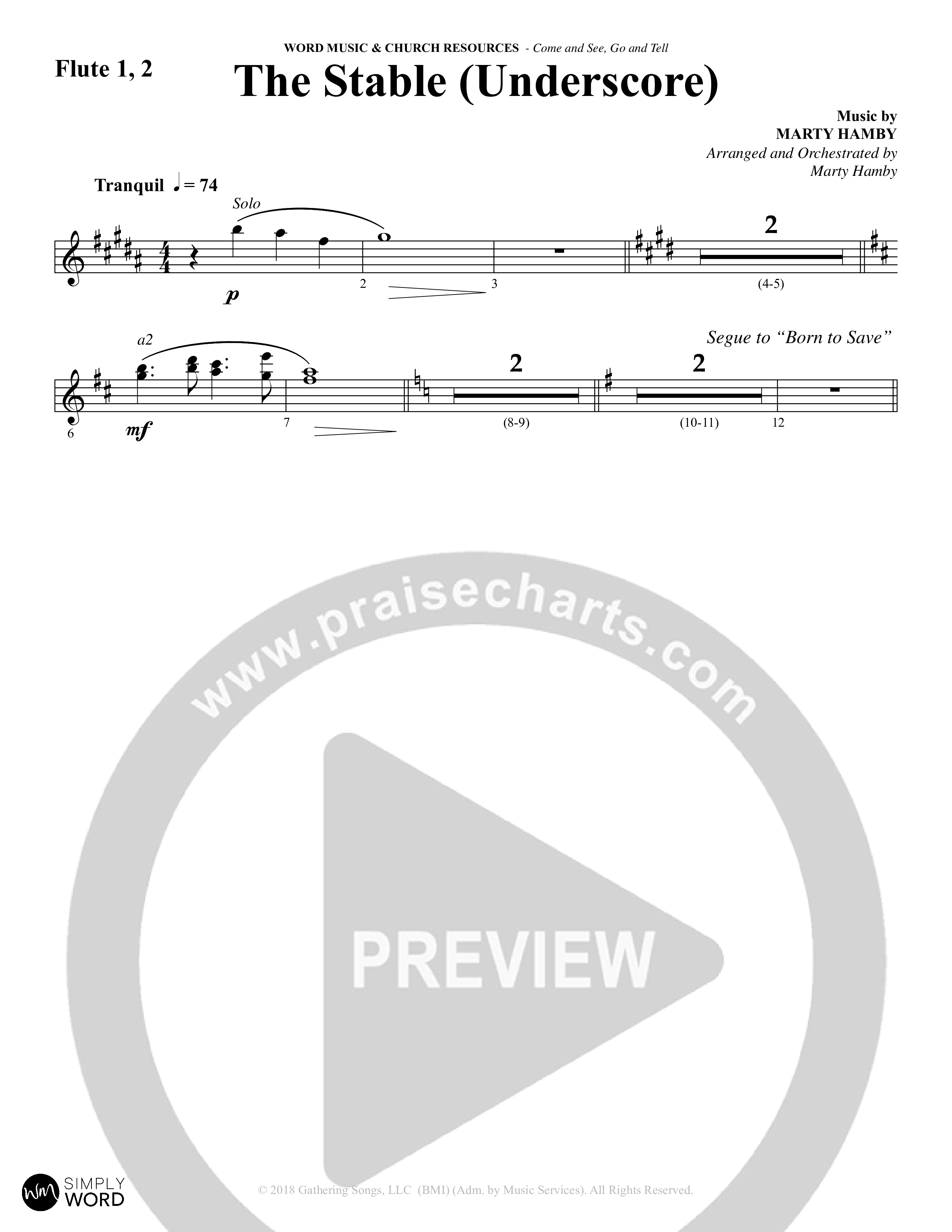 Come And See Go And Tell (11 Song Choral Collection) Song 8 (Orchestration) (Word Music Choral / Arr. Marty Hamby)