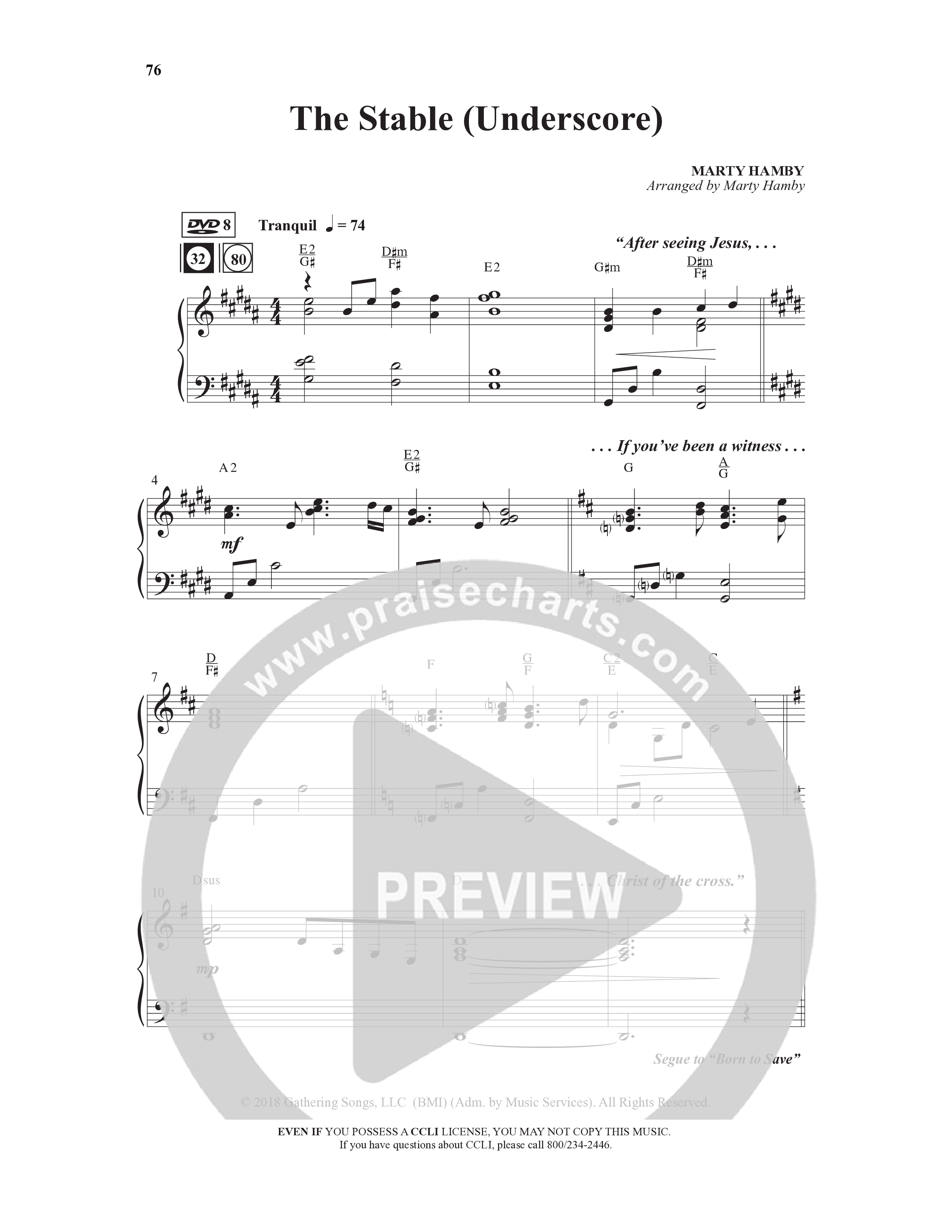 Come And See Go And Tell (11 Song Choral Collection) Song 8 (Piano SATB) (Word Music Choral / Arr. Marty Hamby)