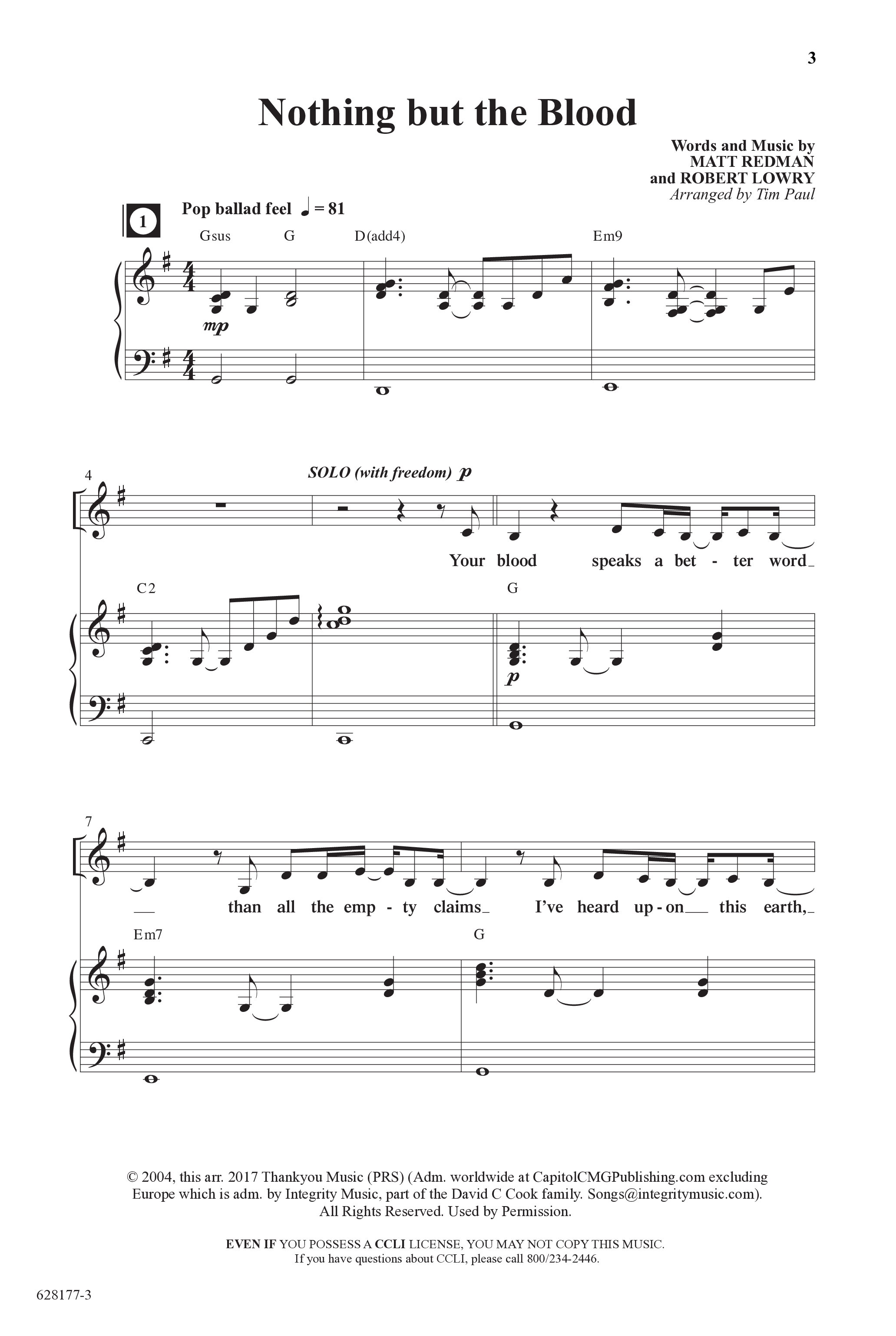 Concord Worship Sings (9 Song Choral Collection) Choral Book (Concord Worship / Arr. Tim Paul)