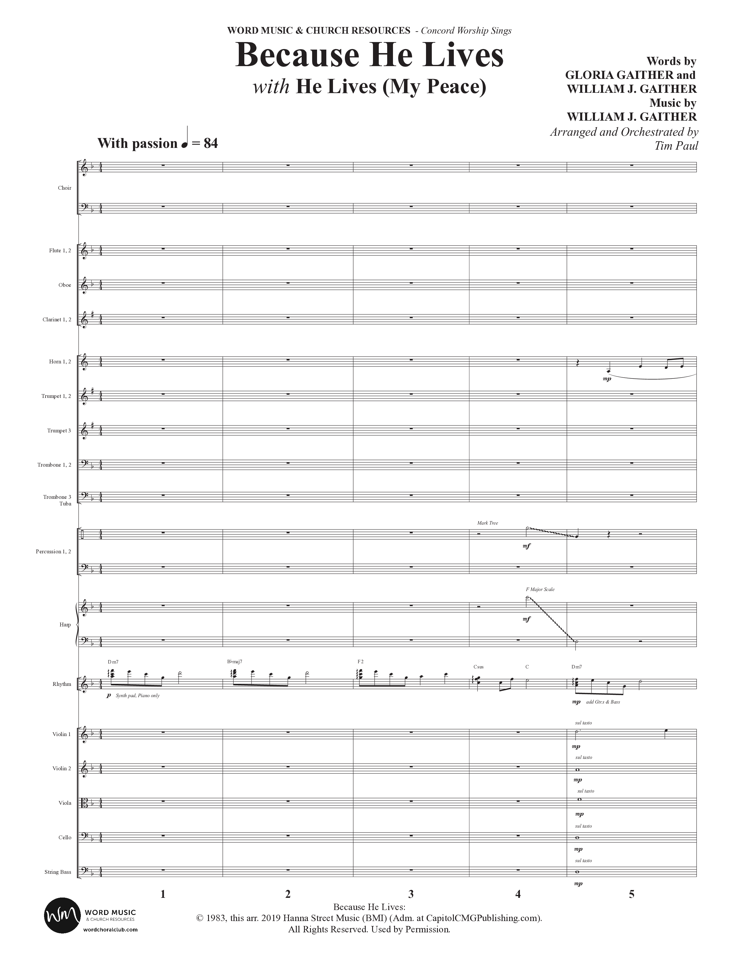 Concord Worship Sings (9 Song Choral Collection) Song 3 (Orchestration) (Concord Worship / Arr. Tim Paul)