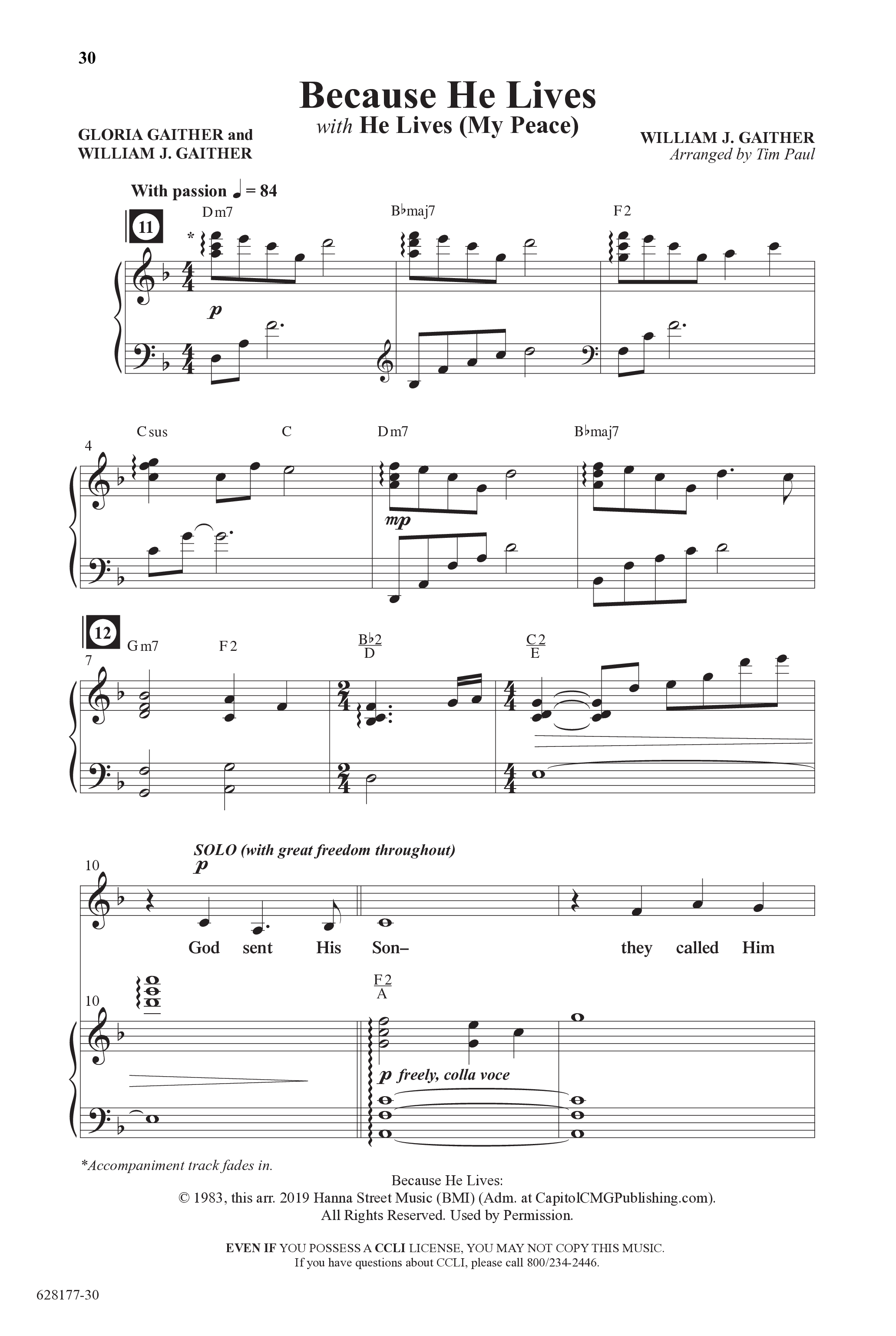 Concord Worship Sings (9 Song Choral Collection) Song 3 (Piano SATB) (Concord Worship / Arr. Tim Paul)