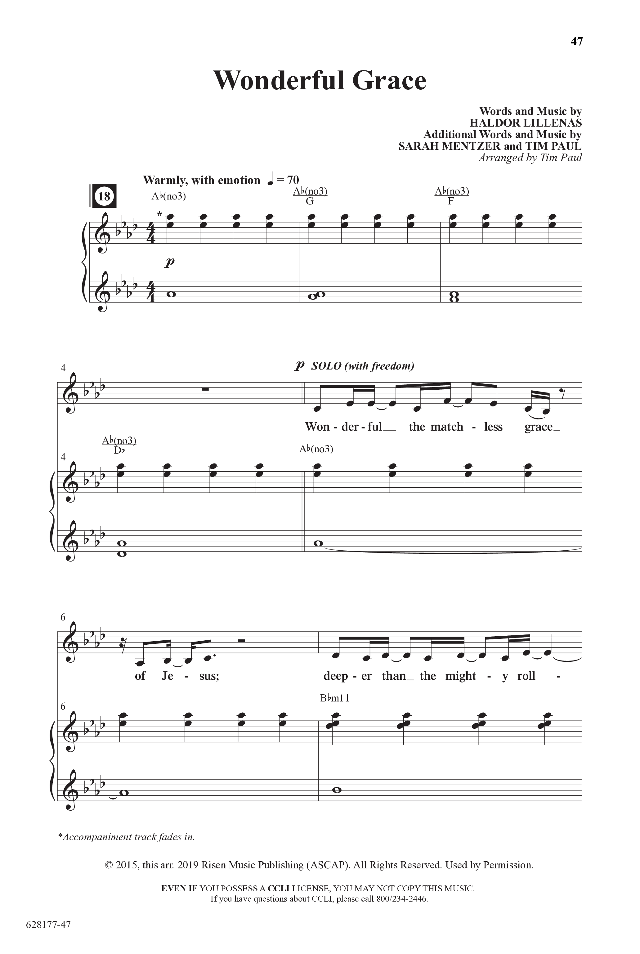 Concord Worship Sings (9 Song Choral Collection) Song 4 (Piano SATB) (Concord Worship / Arr. Tim Paul)