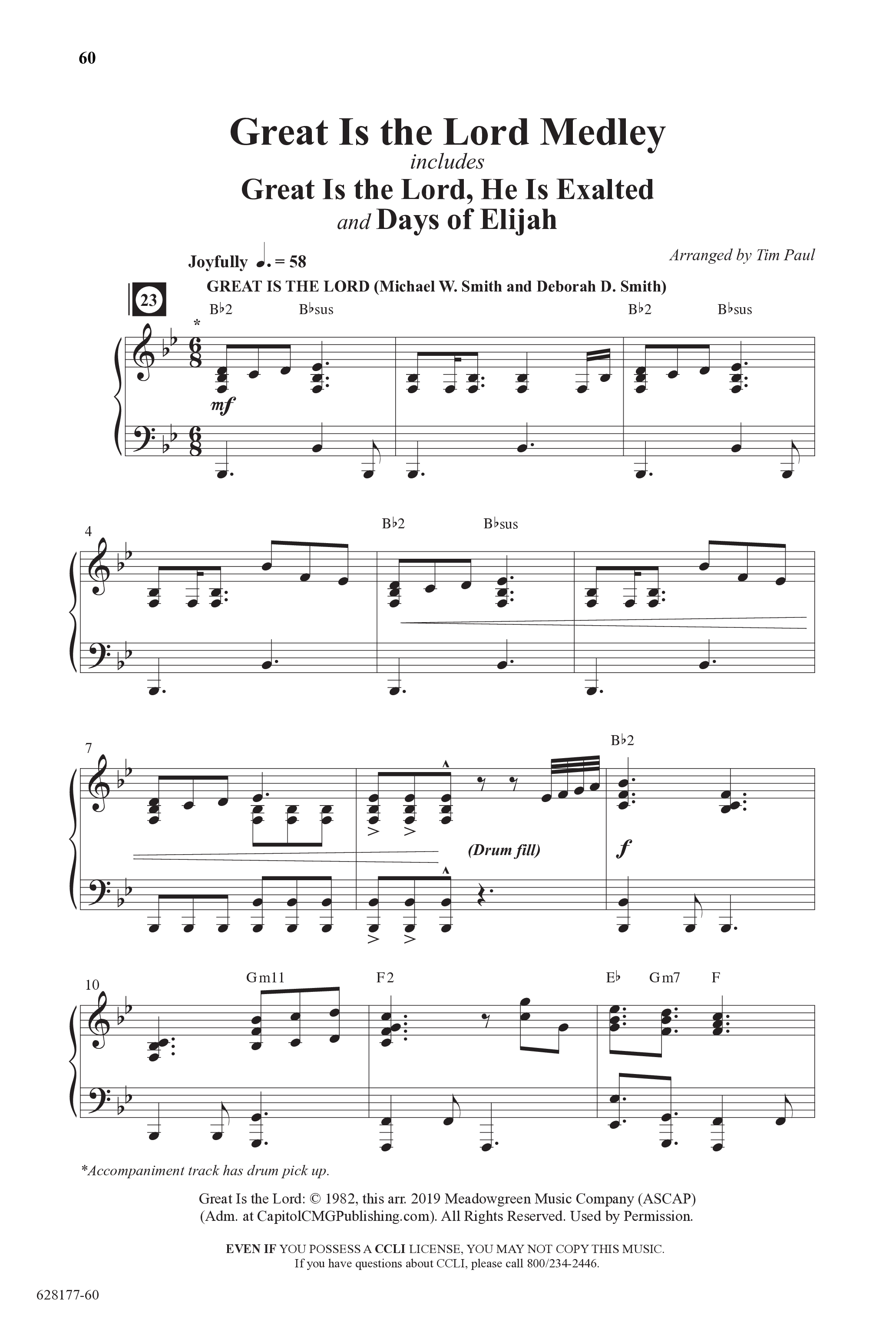 Concord Worship Sings (9 Song Choral Collection) Song 5 (Piano SATB) (Concord Worship / Arr. Tim Paul)