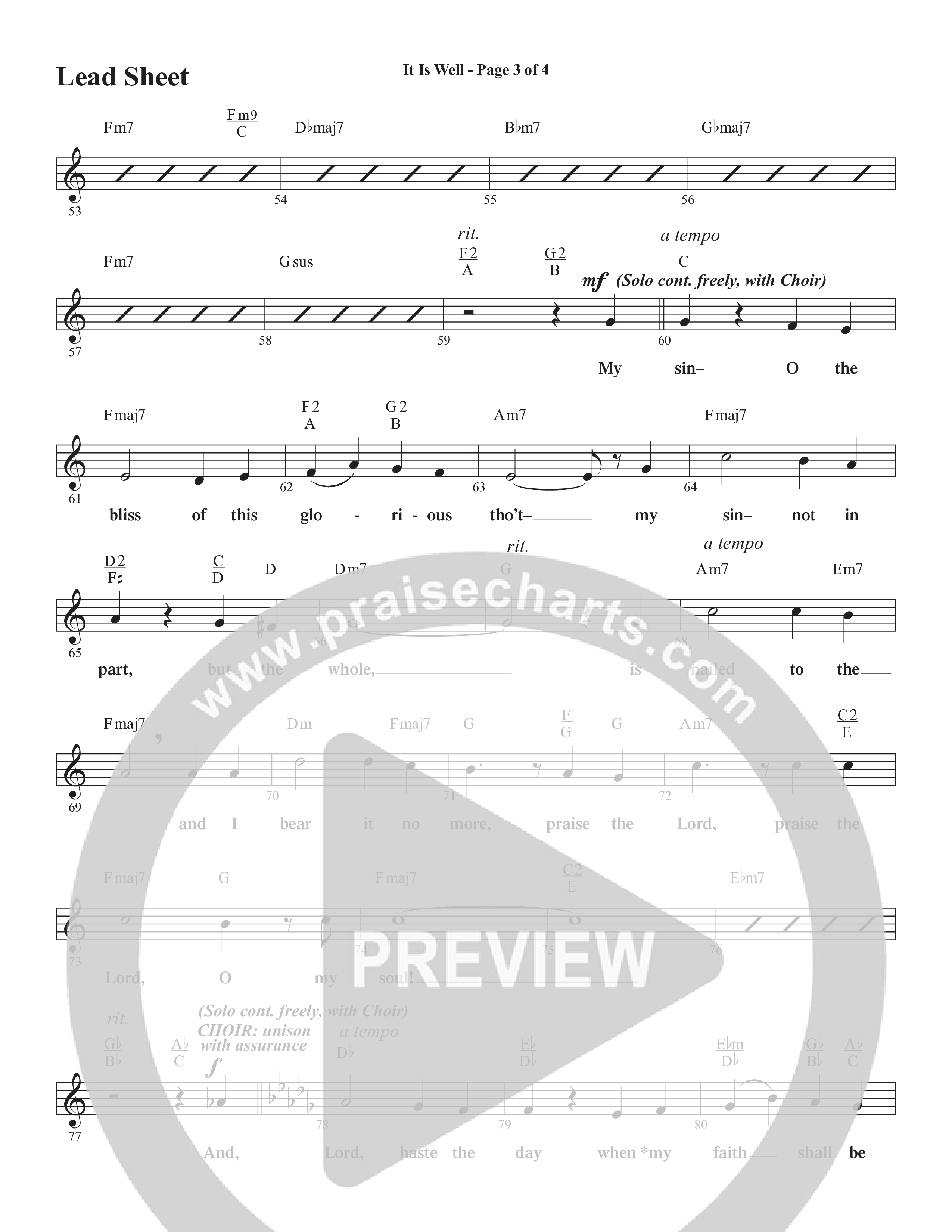 Concord Worship Sings (9 Song Choral Collection) Song 8 (Lead & Chords) (Concord Worship / Arr. Tim Paul)
