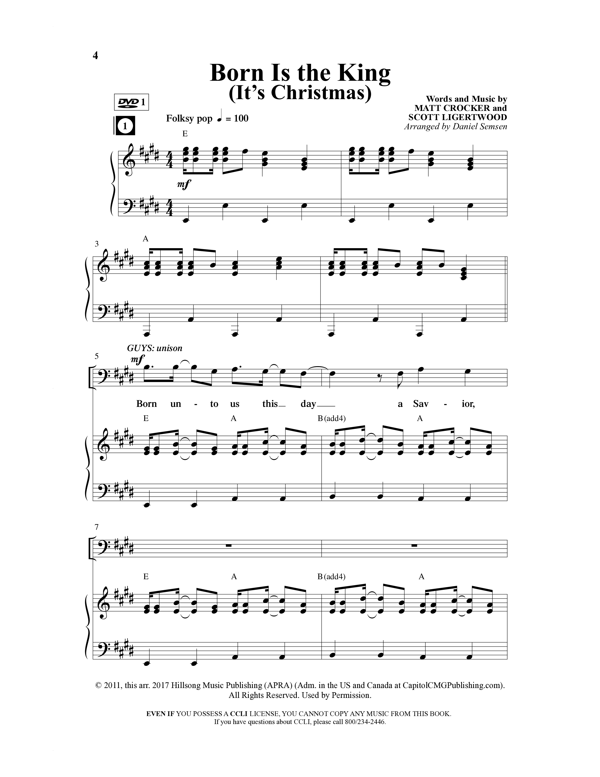 Cool Yule (6 Song Choral Collection) Song 1 (Piano SATB) (Word Music Choral / Arr. Daniel Semsen)