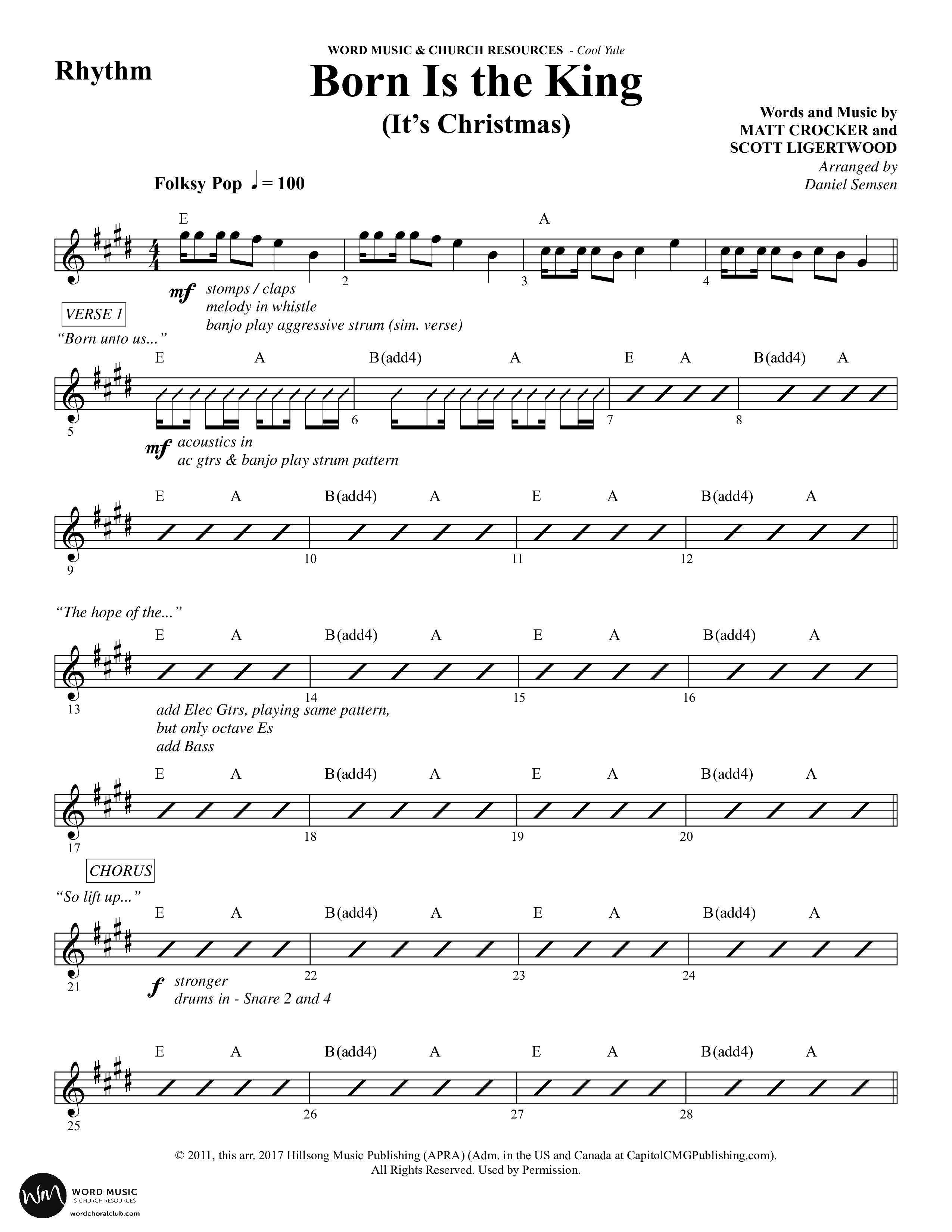 Cool Yule (6 Song Choral Collection) Rhythm Collection (Word Music Choral / Arr. Daniel Semsen)