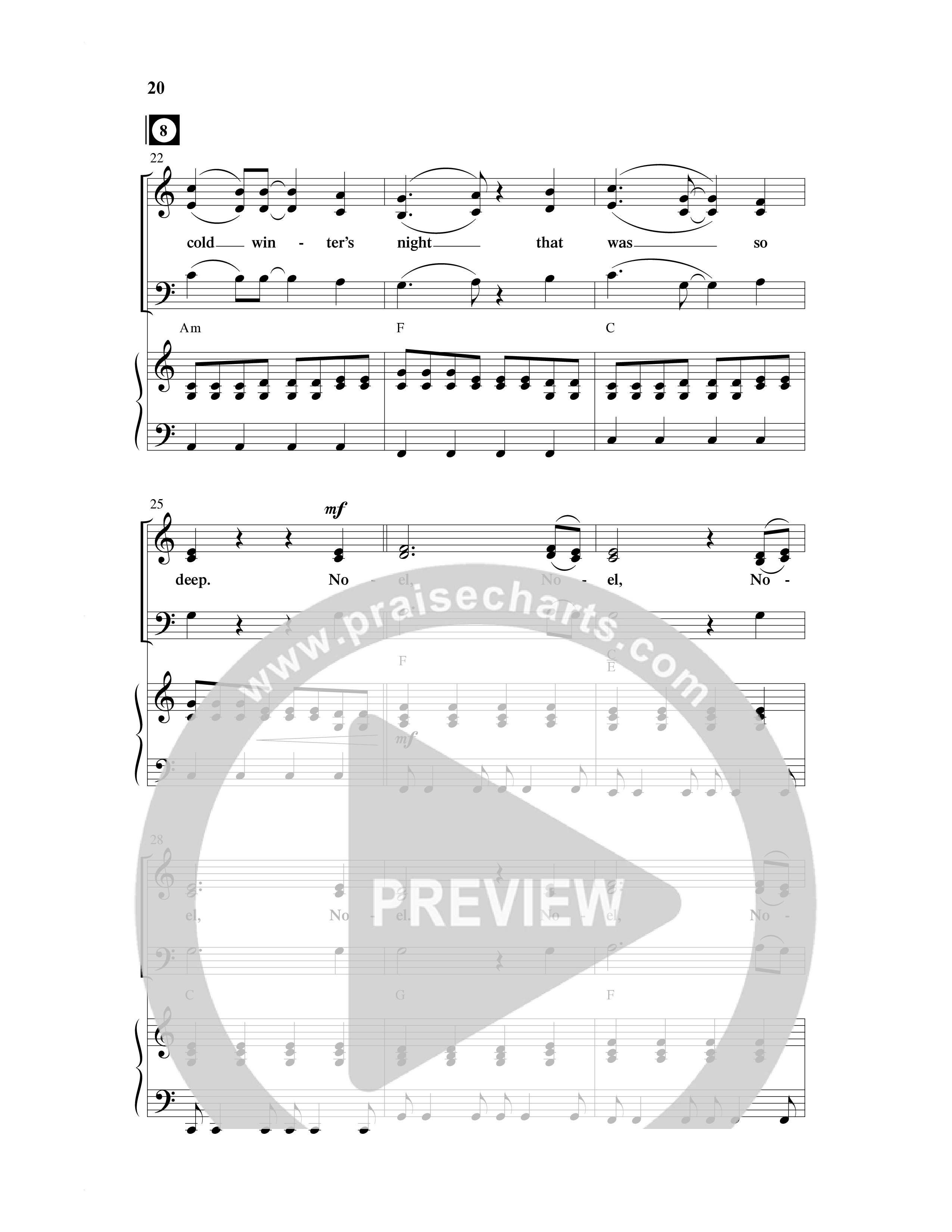 Cool Yule (6 Song Choral Collection) Song 2 (Piano SATB) (Word Music Choral / Arr. Daniel Semsen)