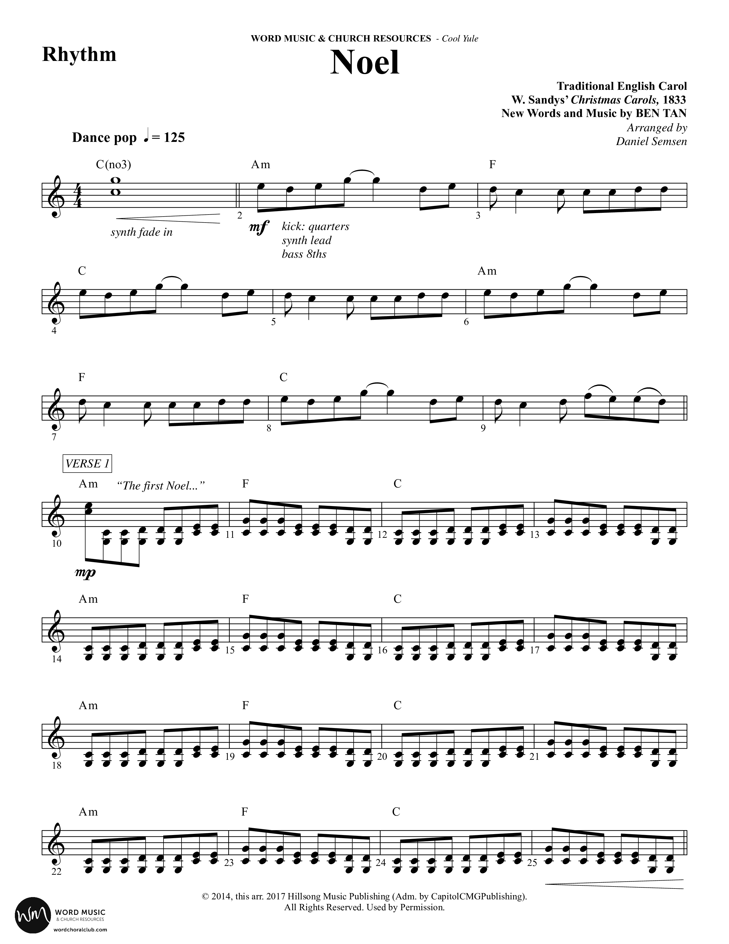Cool Yule (6 Song Choral Collection) Song 2 (Rhythm) (Word Music Choral / Arr. Daniel Semsen)