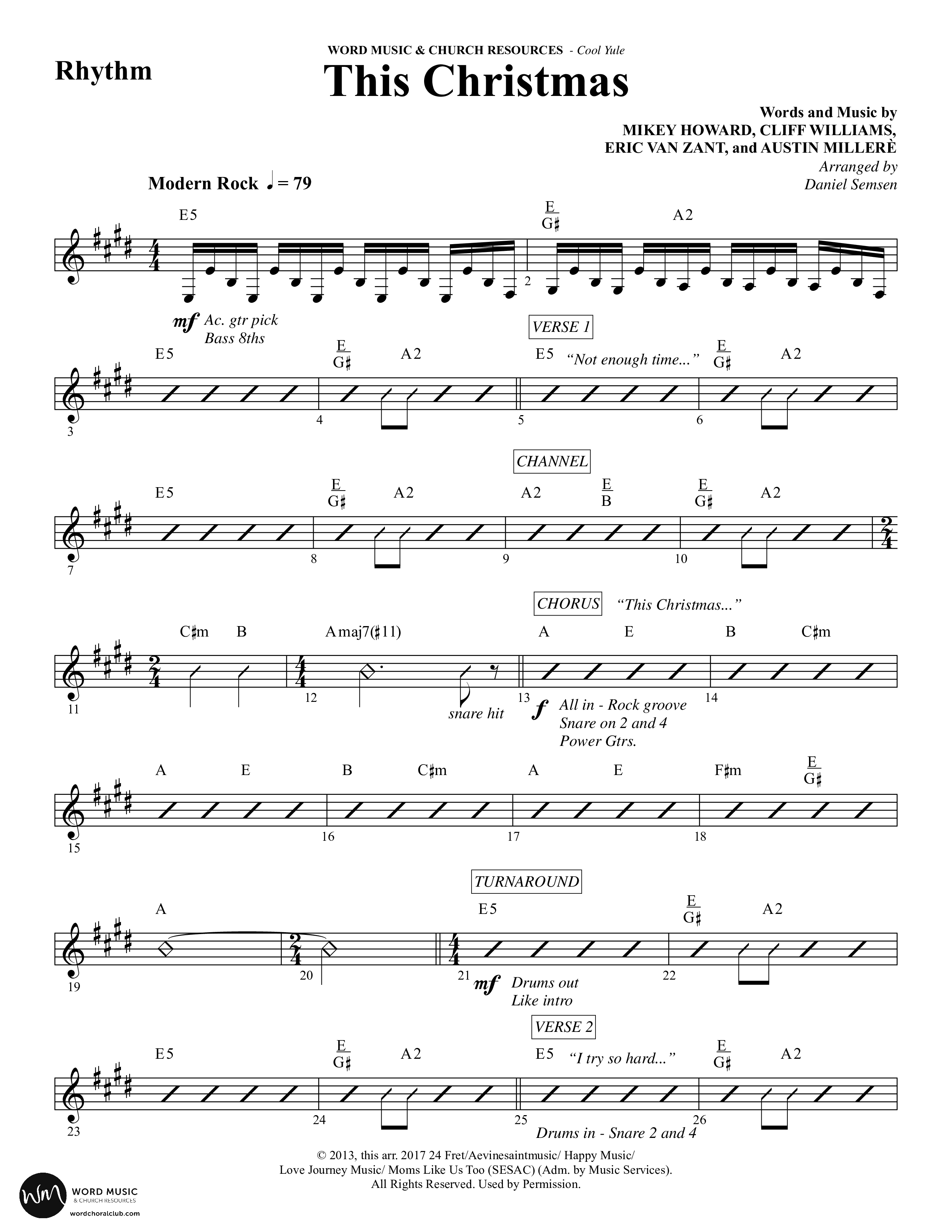 Cool Yule (6 Song Choral Collection) Song 3 (Rhythm) (Word Music Choral / Arr. Daniel Semsen)