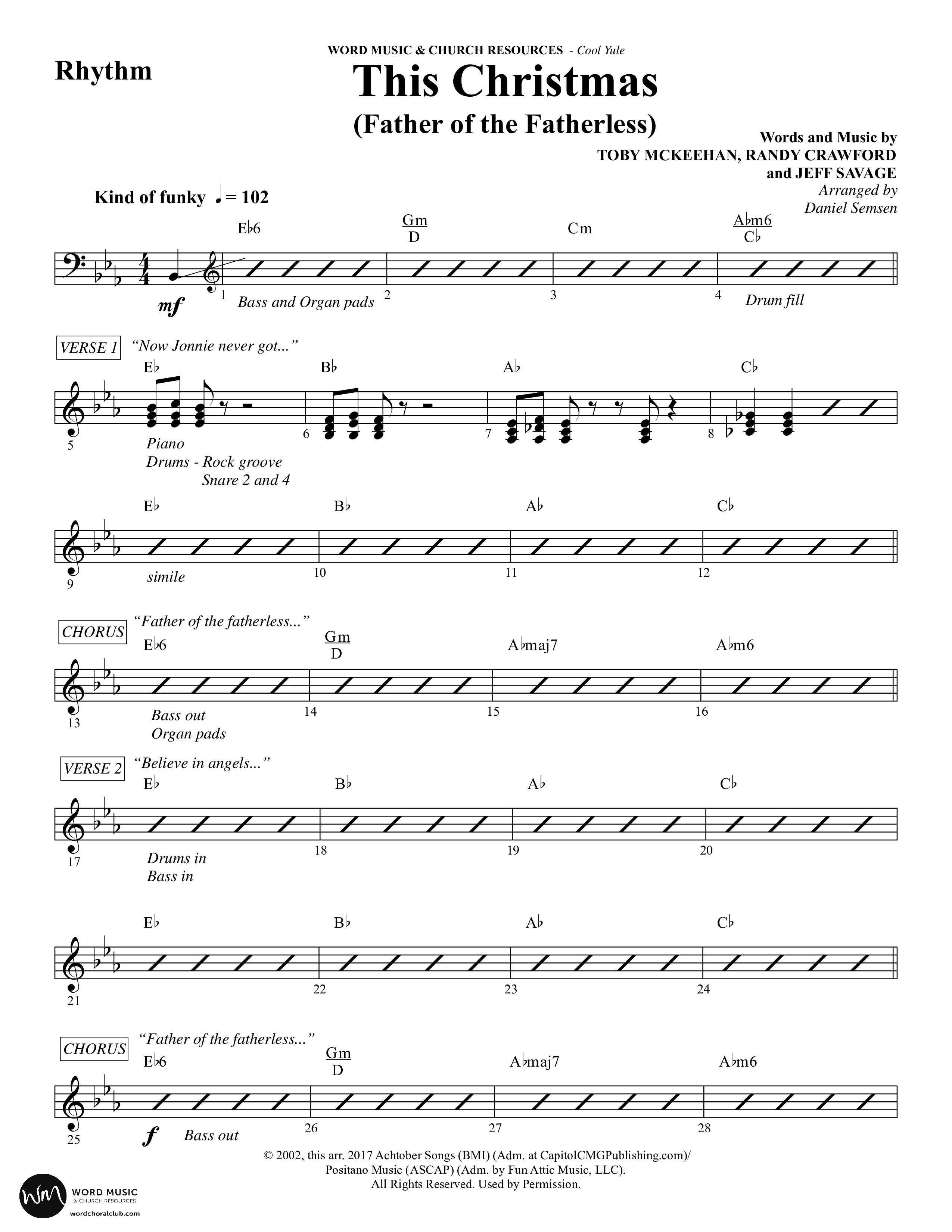 Cool Yule (6 Song Choral Collection) Song 6 (Rhythm) (Word Music Choral / Arr. Daniel Semsen)