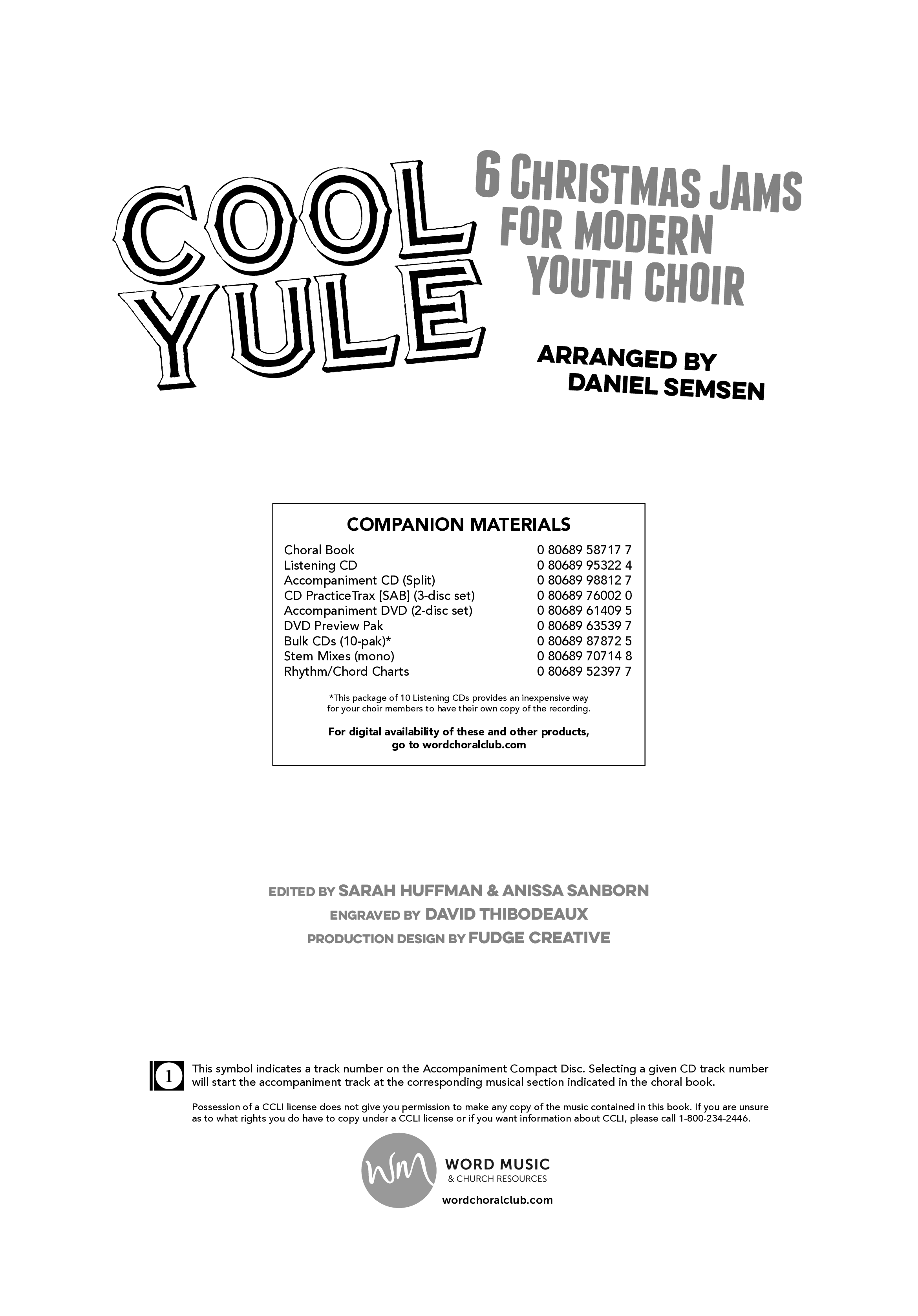 Cool Yule (6 Song Choral Collection) Choral Book (Word Music Choral / Arr. Daniel Semsen)
